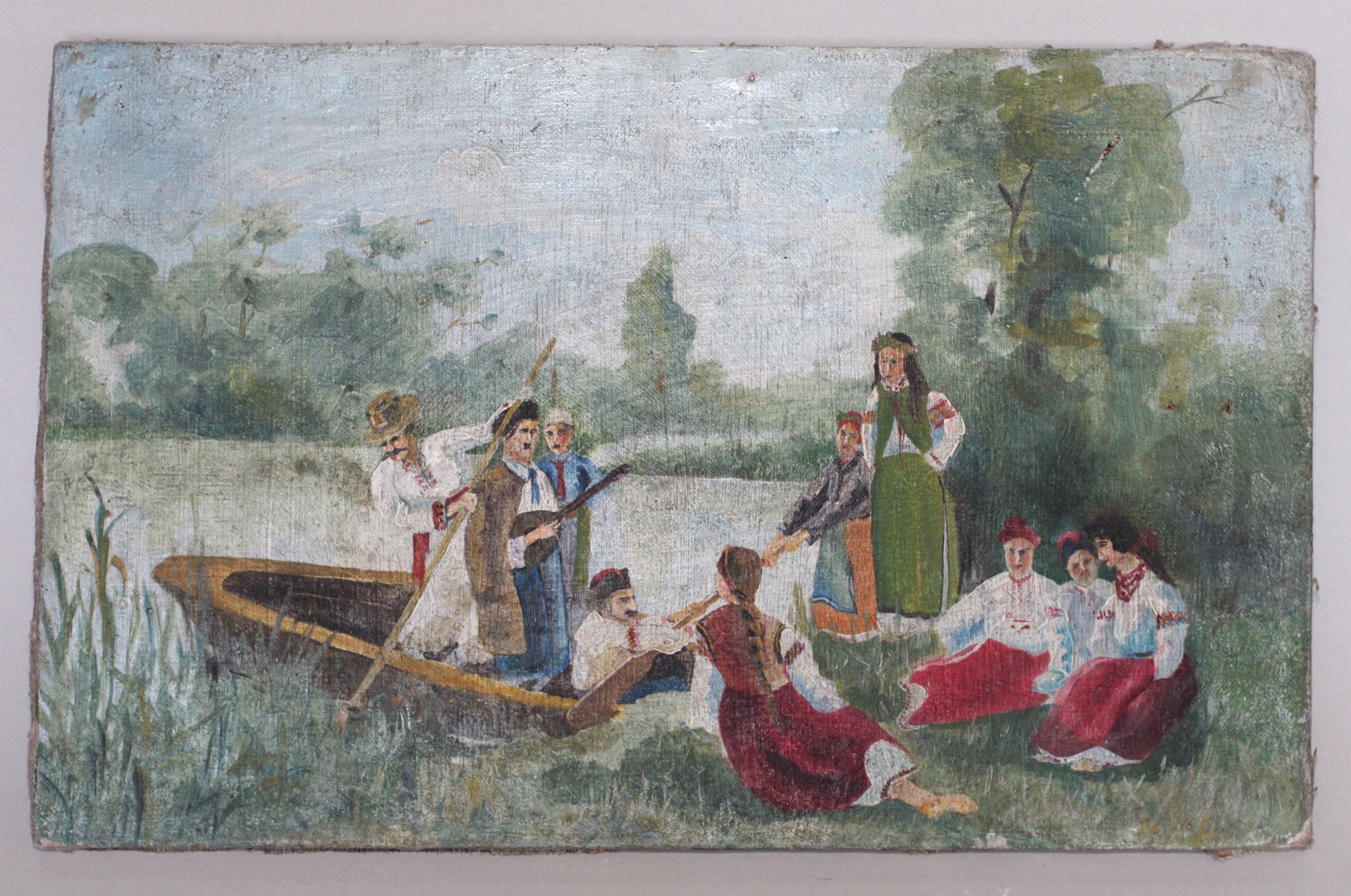 "Дівчата та хлопці на річці" (Кременецький краєзнавчий музей CC BY-NC-SA)