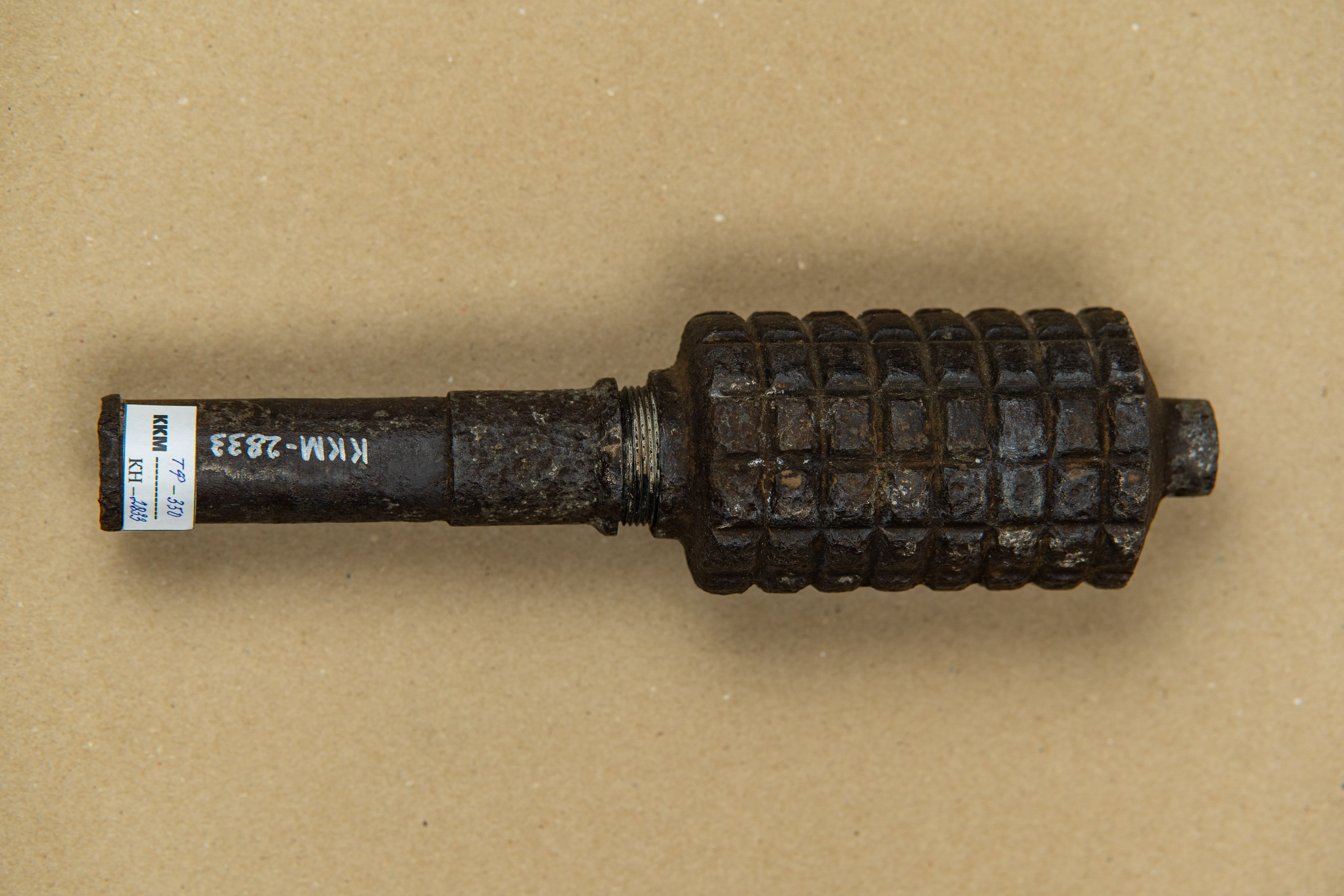 Протипіхотна міна-граната (Ківерцівський краєзнавчий музей CC BY-NC-SA)