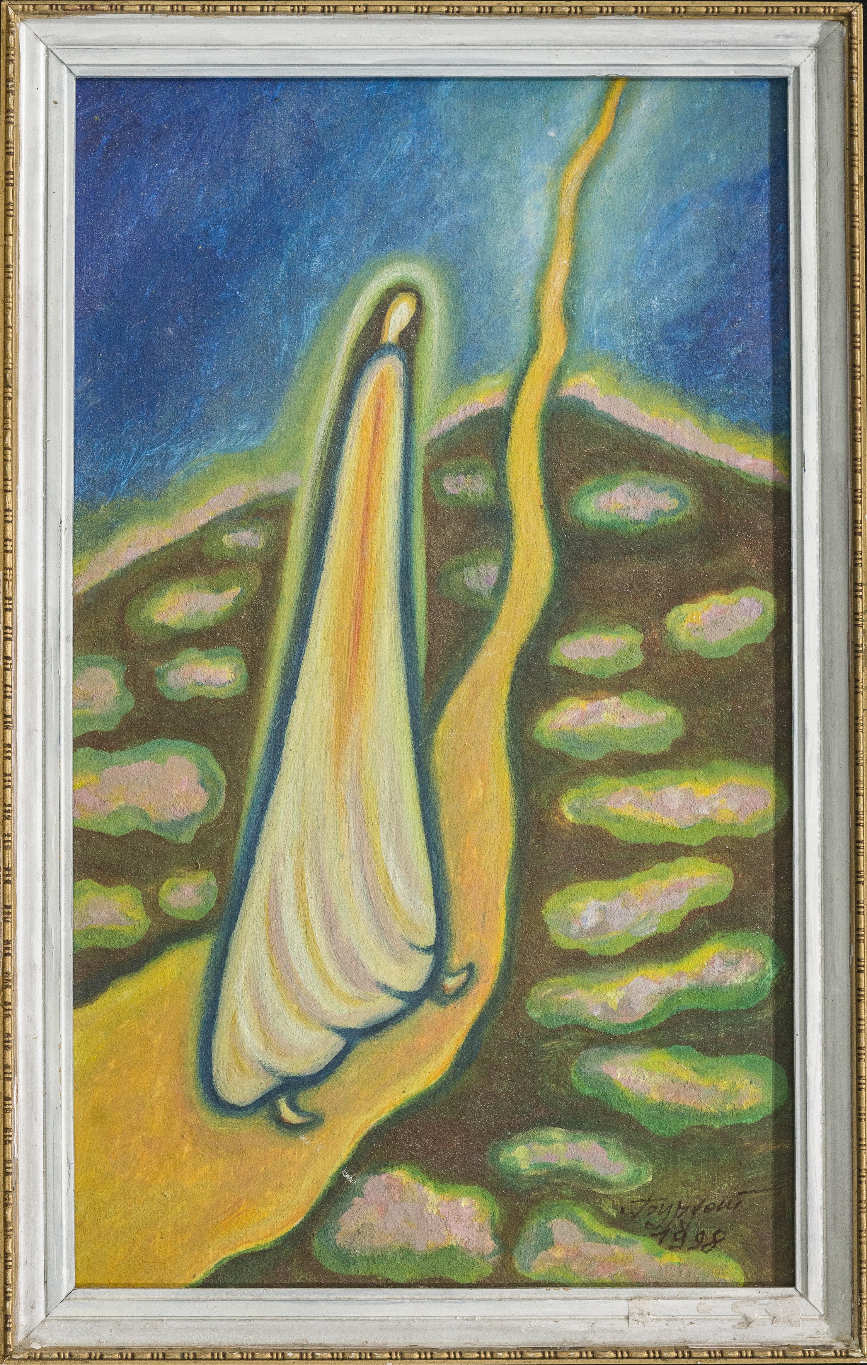 Олена Бурдаш "Дорога в небо" 1998 р. (Музей сучасного українського мистецтва Корсаків CC BY-NC-SA)