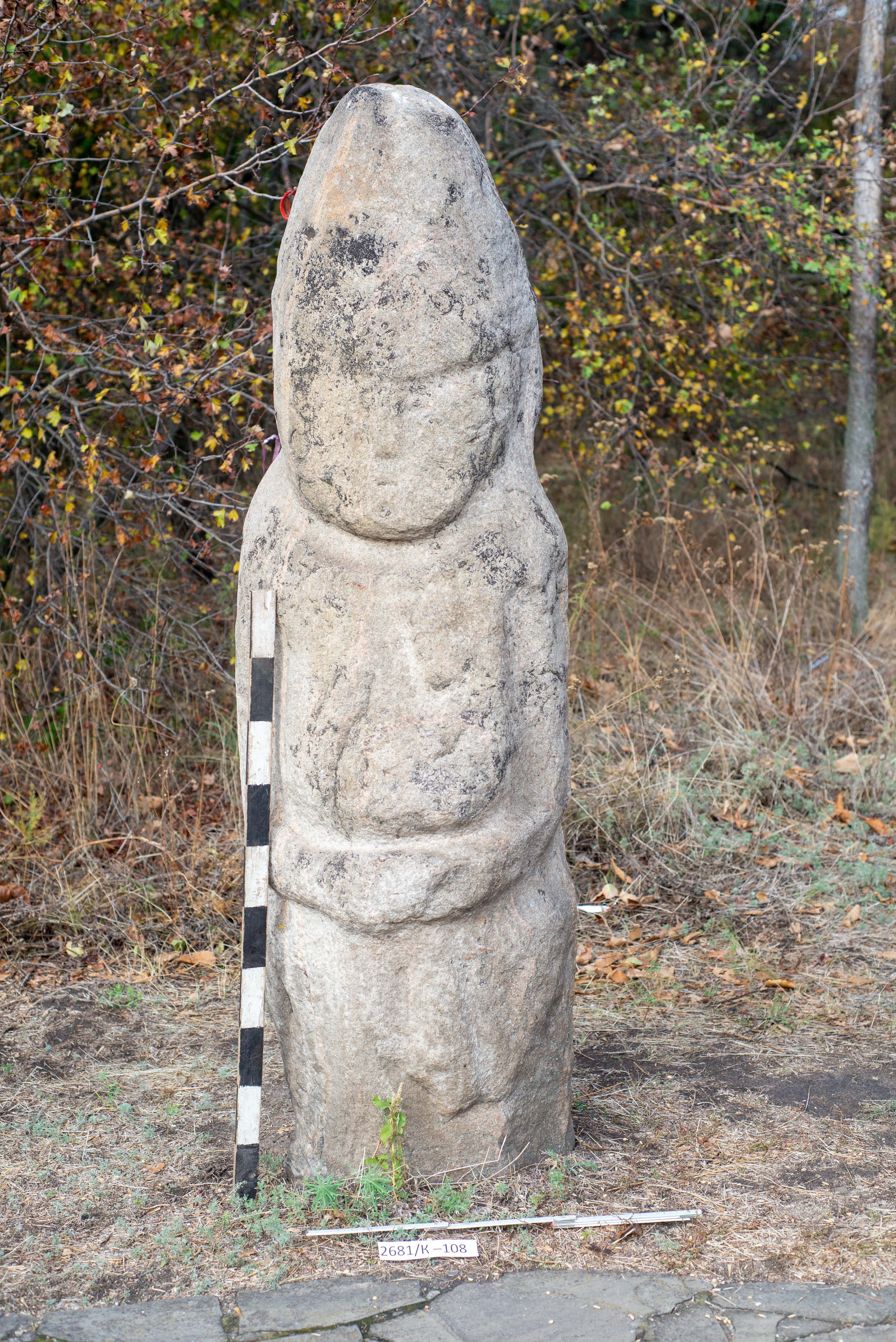 Скульптура половецька жіноча, ХІІ ст. (Національний заповідник "Хортиця" CC BY-NC-SA)