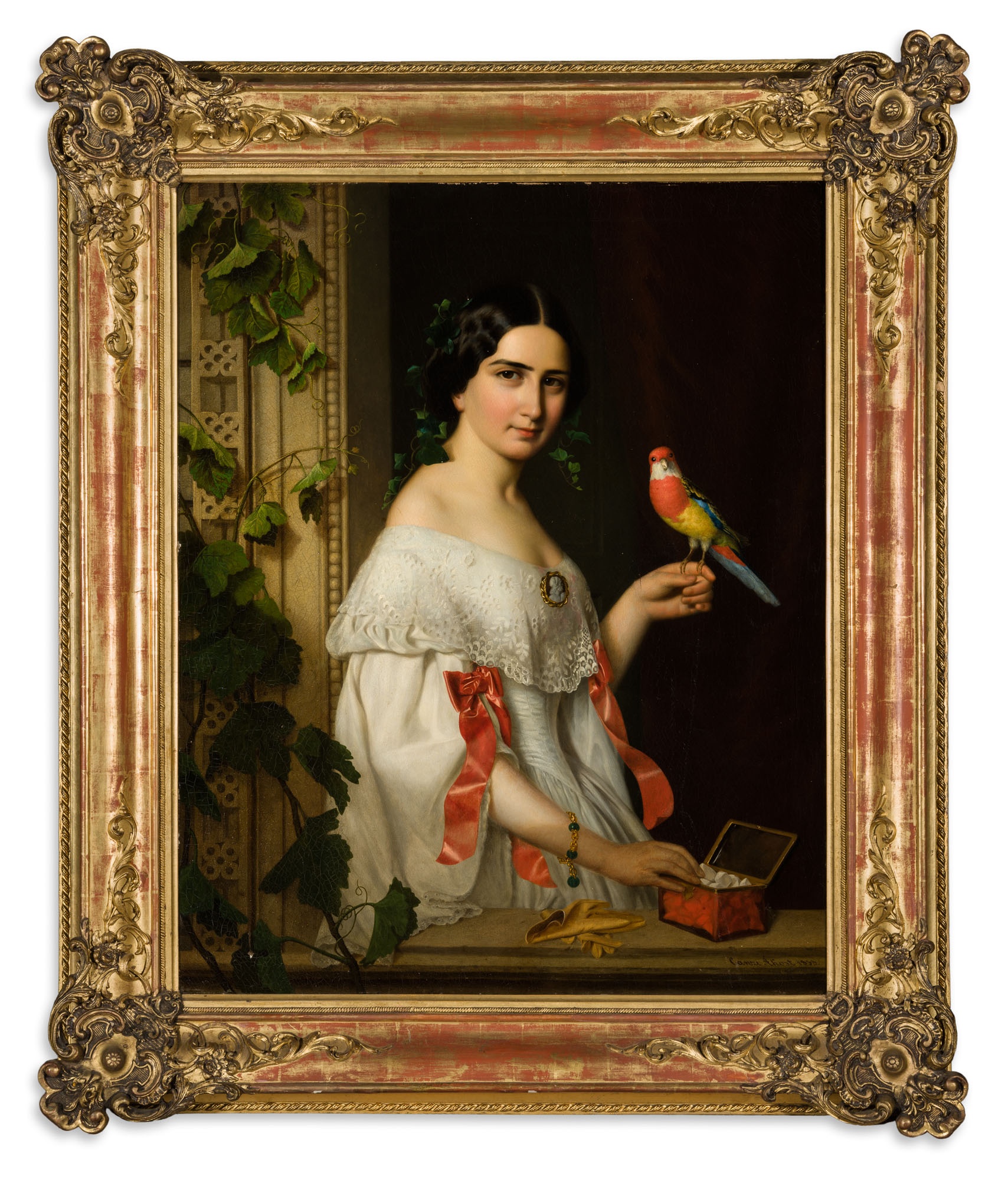 Ágoston Canzi: Lady with a Parakeet (The Salgo Trust for Education CC BY-NC-SA)