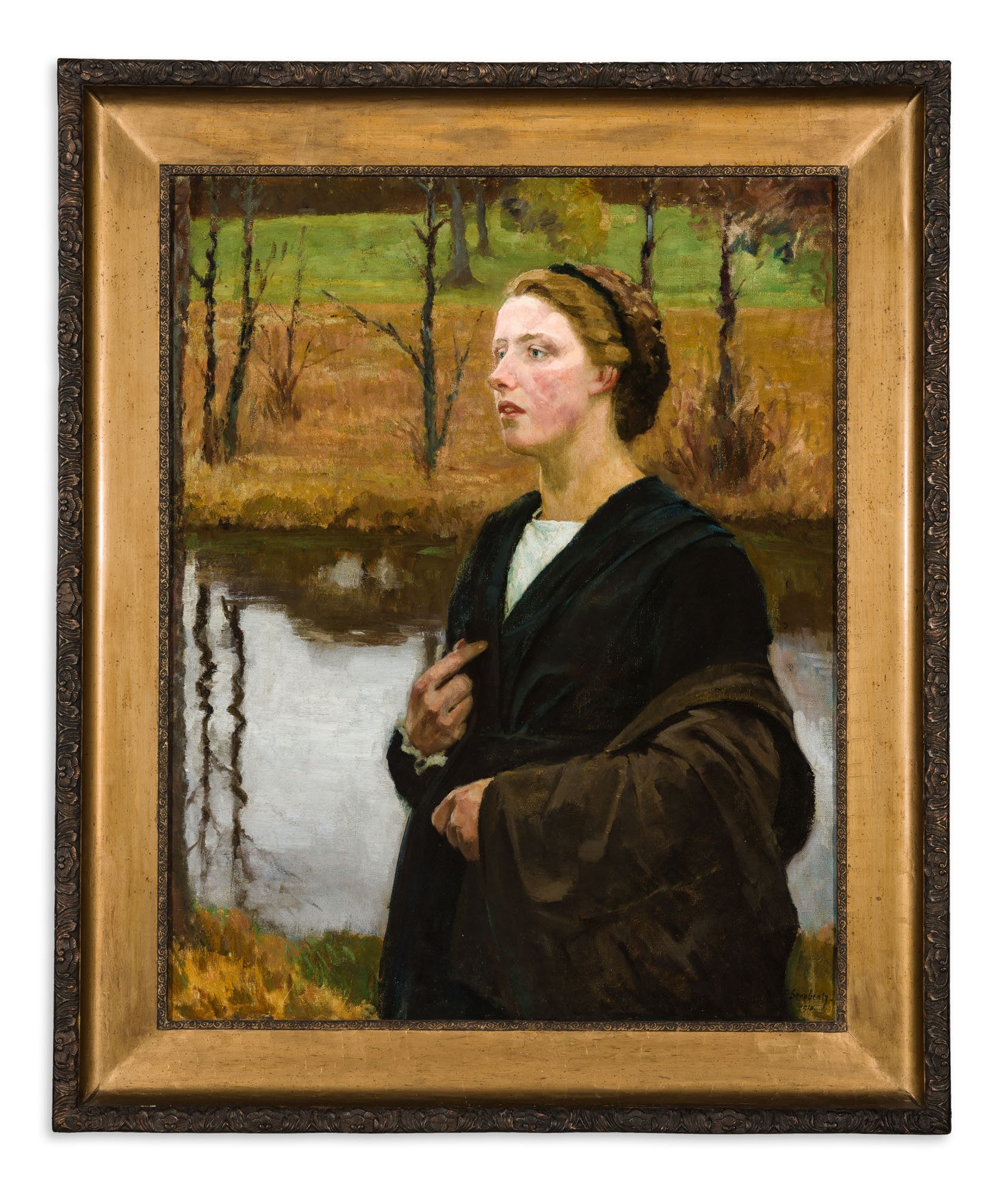 Frigyes Strobentz: untitled (known as “Woman in Landscape”) (The Salgo Trust for Education CC BY-NC-SA)