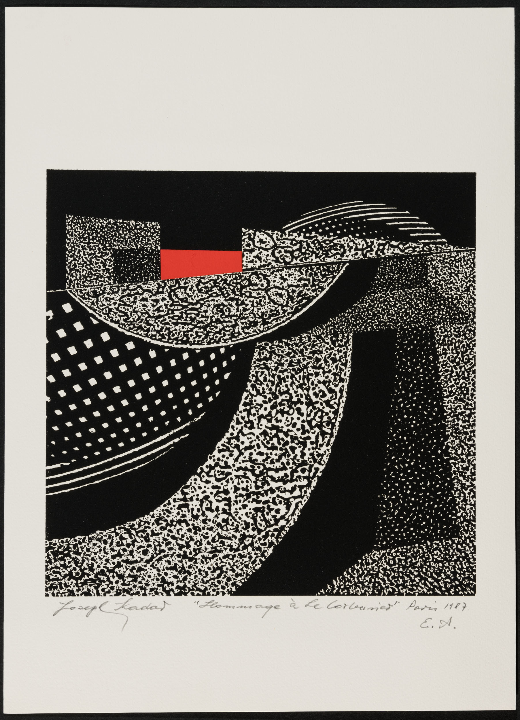 Kádár József: Tisztelgés Corbusier-nek (Hommage á Le Corbusier) (Müller Miklós és Jan S. Keithly gyűjteménye - New York, USA CC BY-NC-SA)
