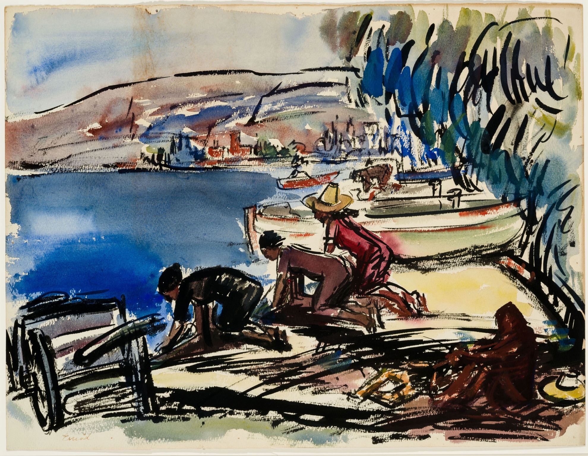untitled (known as “Seaside Bay with Figures”)

(The Salgo Trust for Education CC BY-NC-SA)
