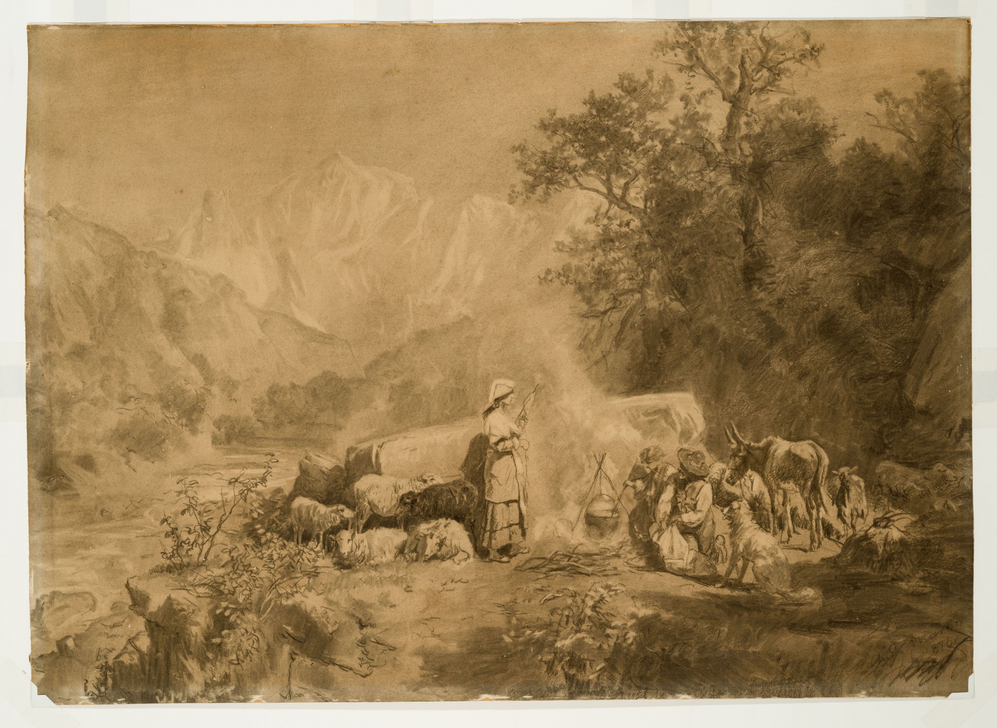 untitled (scene of mountain shepherds), (known as “Preparing the Meal”)
(The Salgo Trust for Education CC BY-NC-SA)