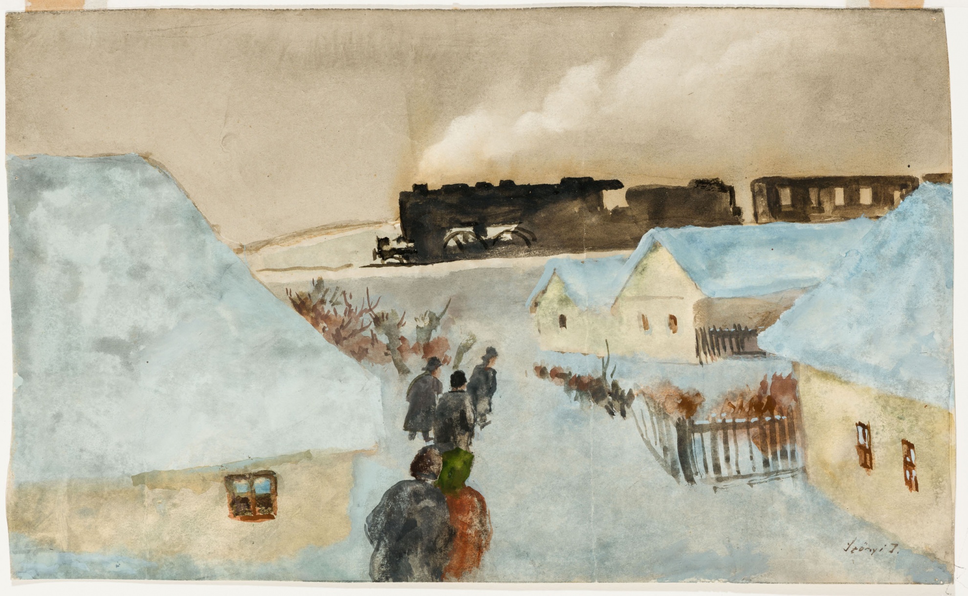 untitled (winter village scene with train)
(The Salgo Trust for Education CC BY-NC-SA)