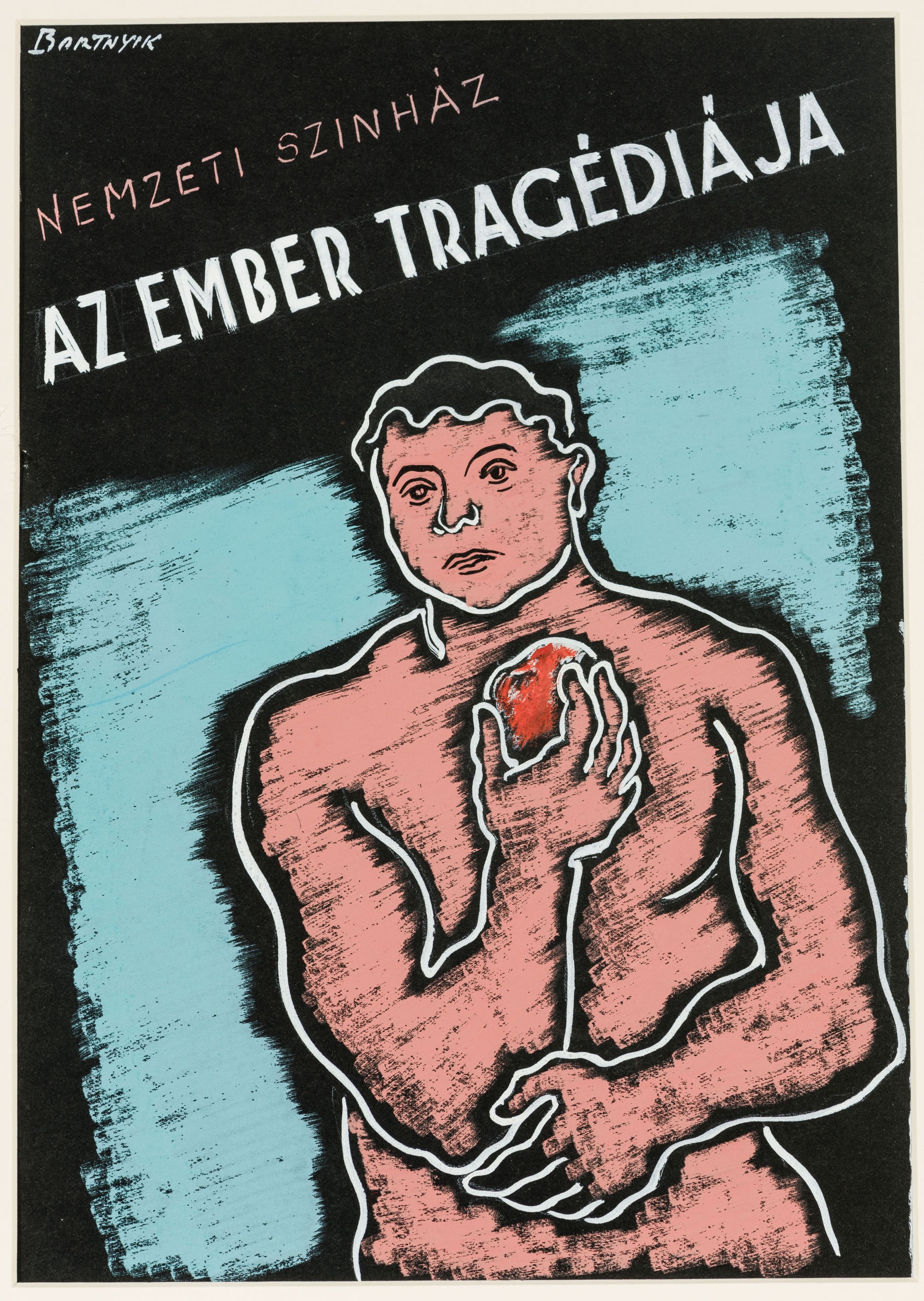 Az Ember Tragediaja, (man with apple, blue and black) (The Salgo Trust for Education CC BY-NC-SA)