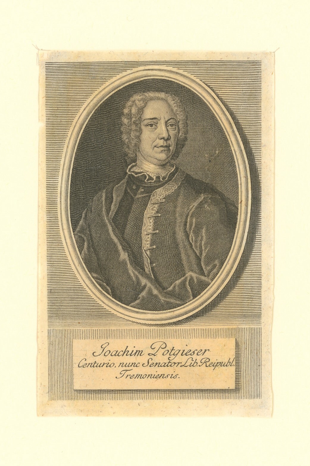 Kupferstich mit Porträt des Juristen Joachim Potgieser (Museen Burg Altena CC BY-NC-SA)