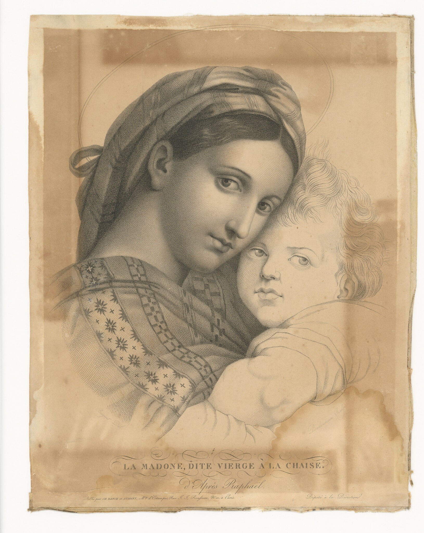 Kupferstich mit Darstellung der Madonna mit Kind (Museen Burg Altena CC BY-NC-SA)