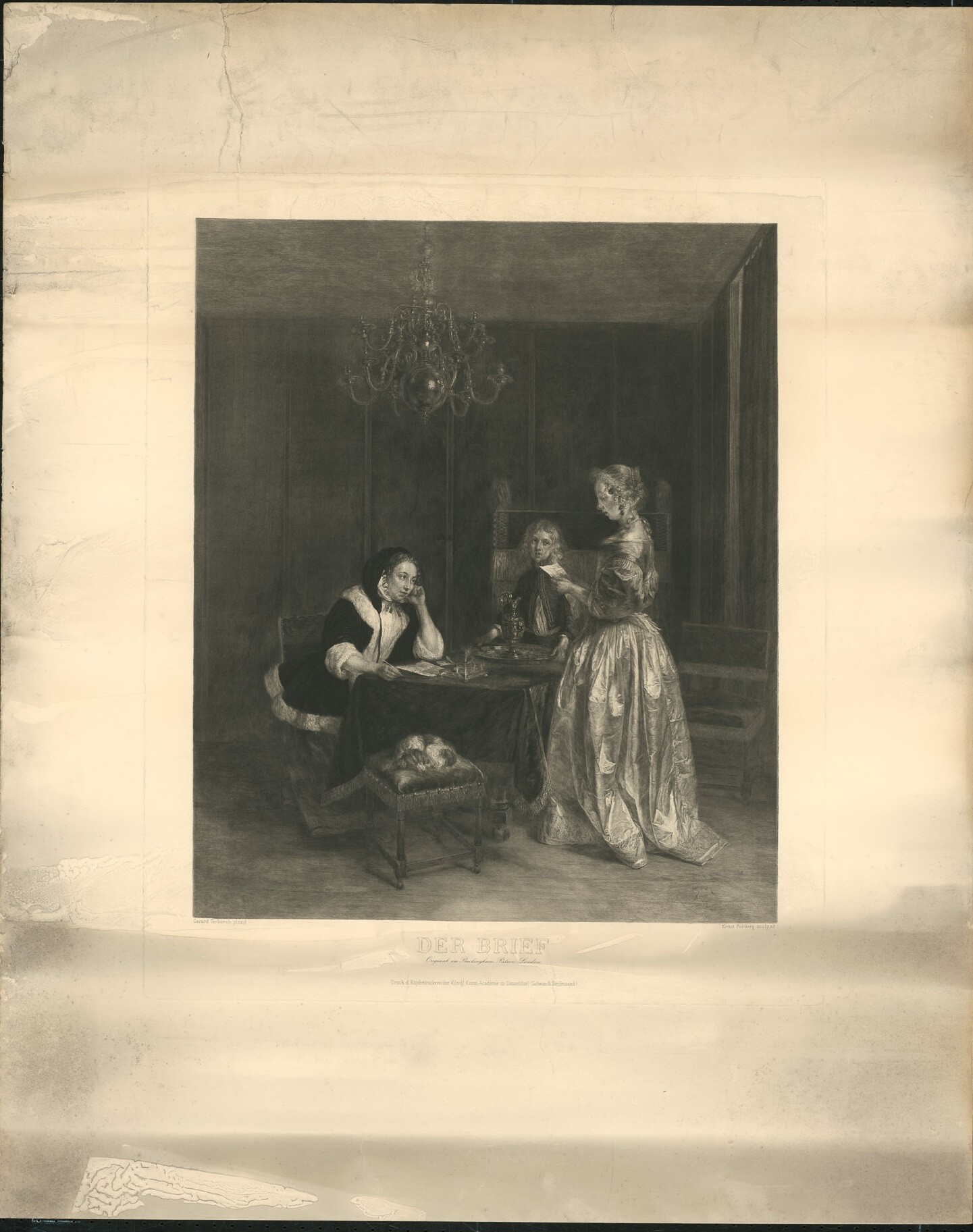 Kupferstich mit Darstellung von zwei Damen in Tracht (Museen Burg Altena CC BY-NC-SA)