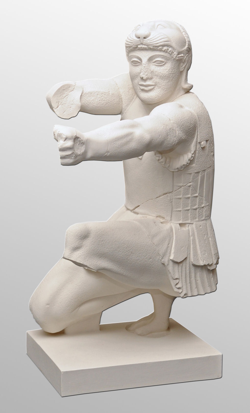 Herakles vom Ostgiebel des Aphaiatempels von Aigina (Archäologisches Museum der WWU Münster CC BY-NC-SA)
