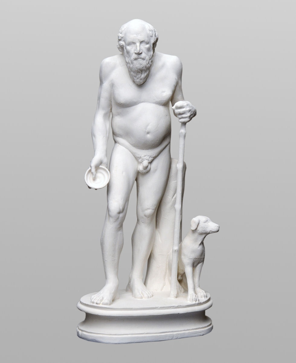 Statuette des Diogenes (Archäologisches Museum der WWU Münster CC BY-NC-SA)