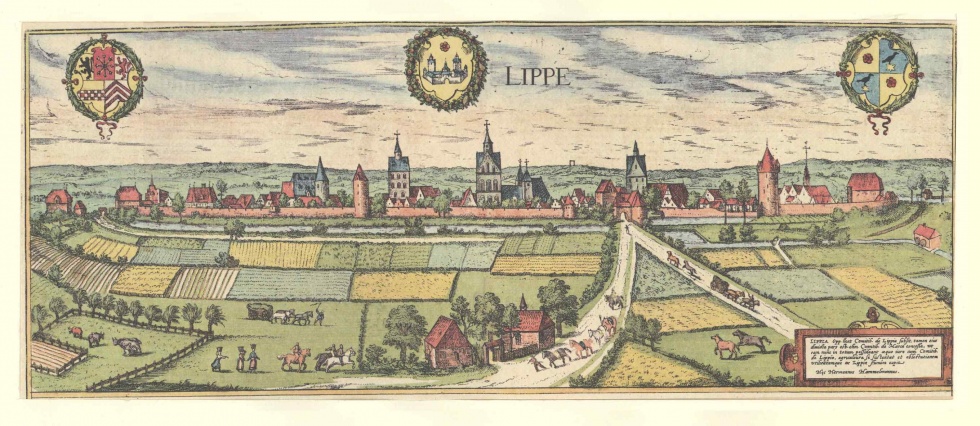 Lippstadt von Süden (Stadtmuseum Lippstadt CC BY-NC-SA)