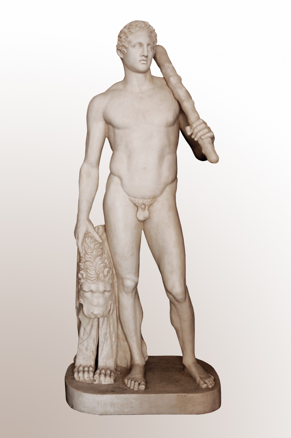 Statue des Herakles mit Löwenfell und Keule (sog. Herakles Lansdowne) (Archäologisches Museum der WWU Münster CC BY-NC-SA)