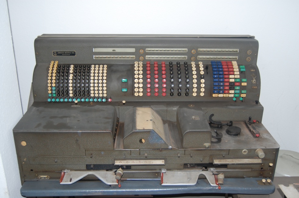 Buchungsmaschine der Stadtverwaltung Waltrop (Heimatmuseum Waltrop CC BY-NC-SA)