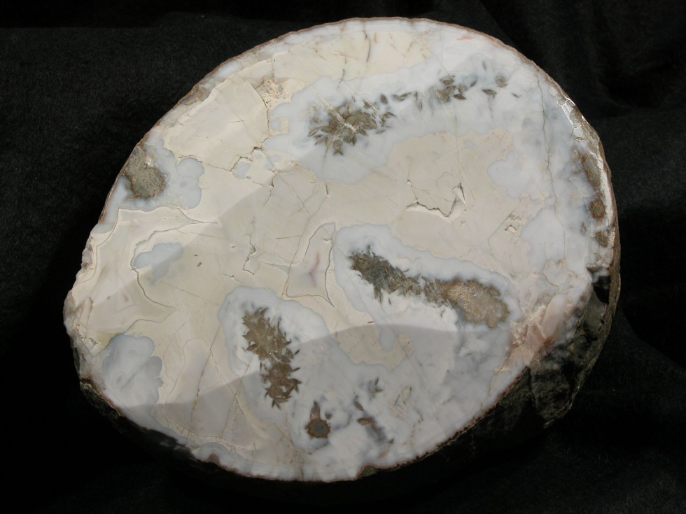 Chalcedon mit Porzellan-Jaspis (Geomuseum der WWU Münster CC BY-NC-SA)