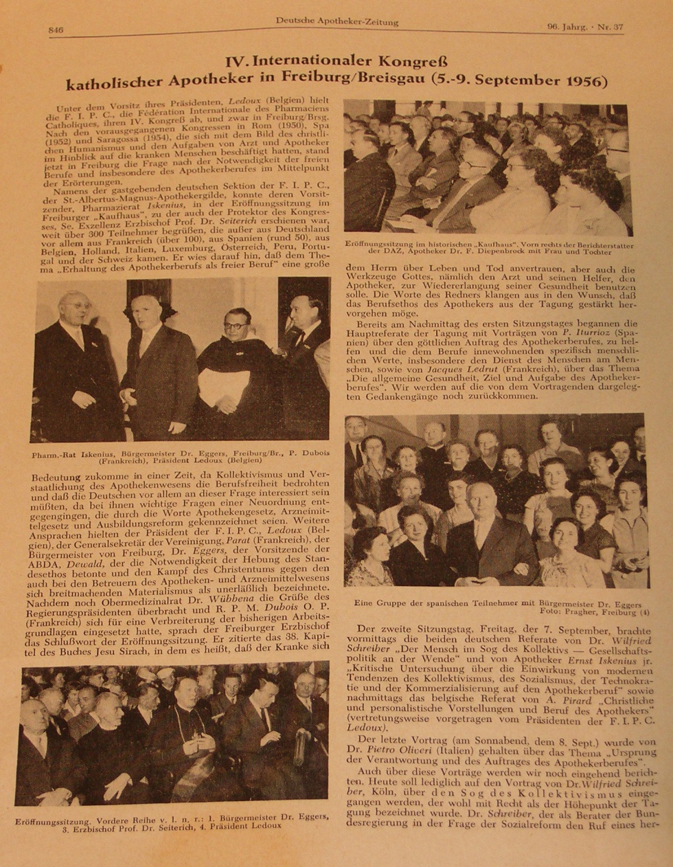 Zeitungsartikel Apotheker-Kongress 1956 (Heimatmuseum der Stadt Marsberg CC BY-NC-SA)