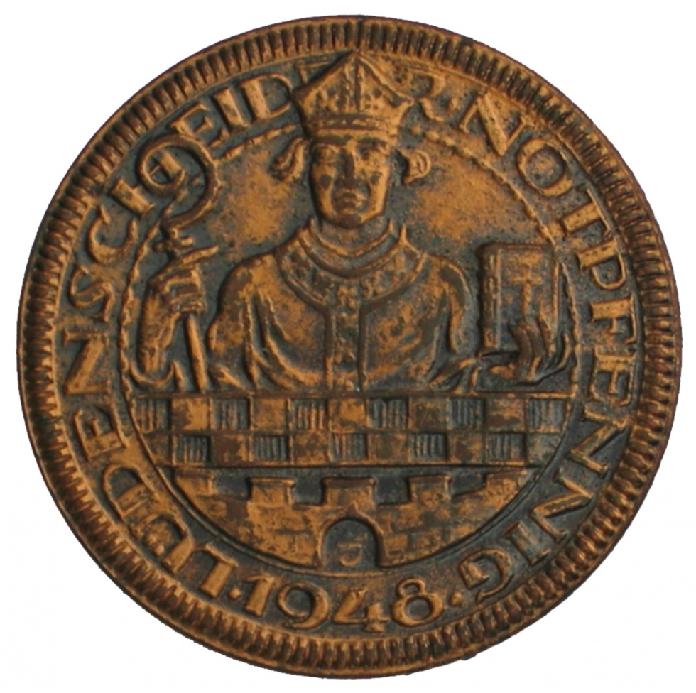 Medaille Lüdenscheider Notpfennig (Museen der Stadt Lüdenscheid CC BY-NC-SA)
