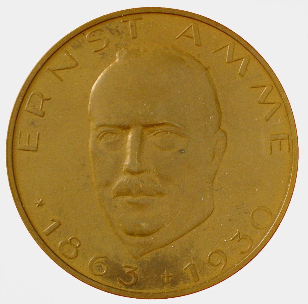Medaille Ernst Amme, 1863-1930, Arbeitsgemeinschaft Getreideforschung (Museen der Stadt Lüdenscheid CC BY-NC-SA)