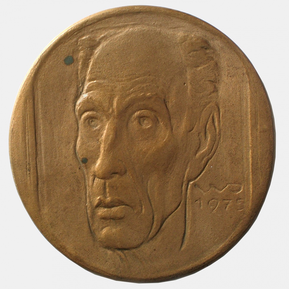 Medaille Wilhelm Jüngermann, Porträt von vorne (Museen der Stadt Lüdenscheid CC BY-NC-SA)
