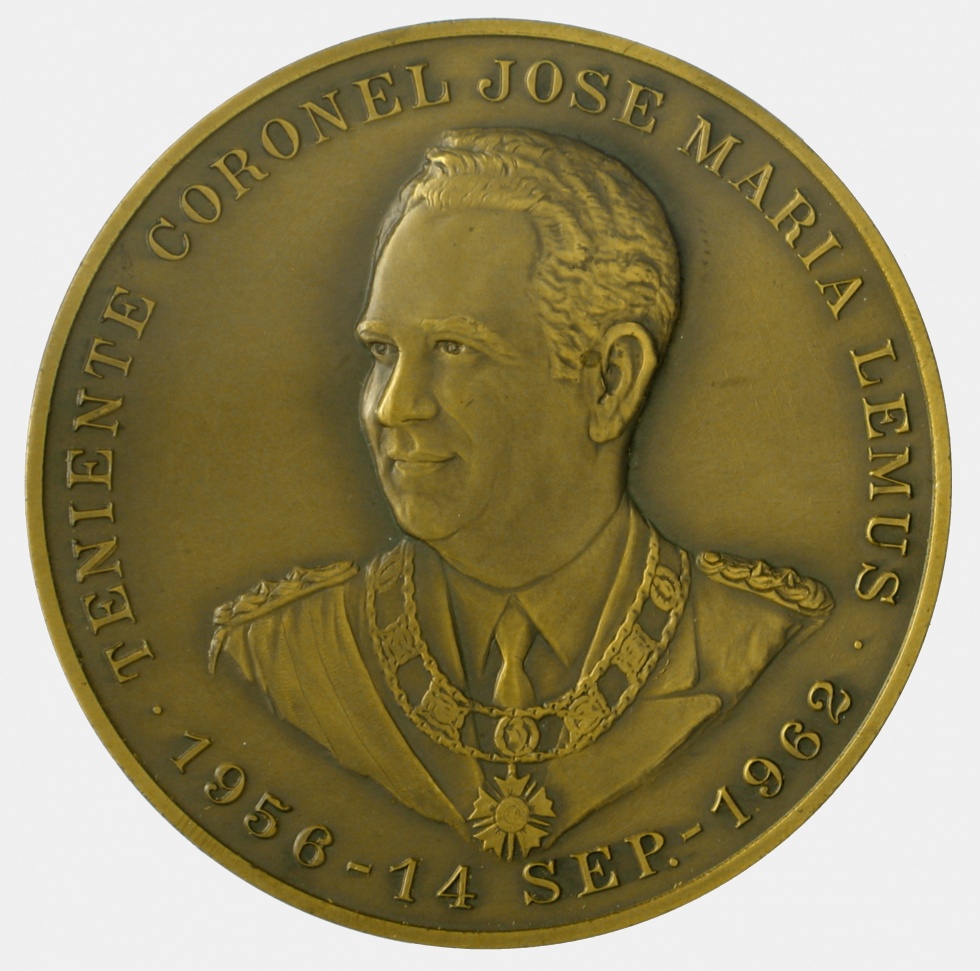 Medaille Teniente Coronel, Jose Maria Lemus, 1956-1962 (Museen der Stadt Lüdenscheid CC BY-NC-SA)
