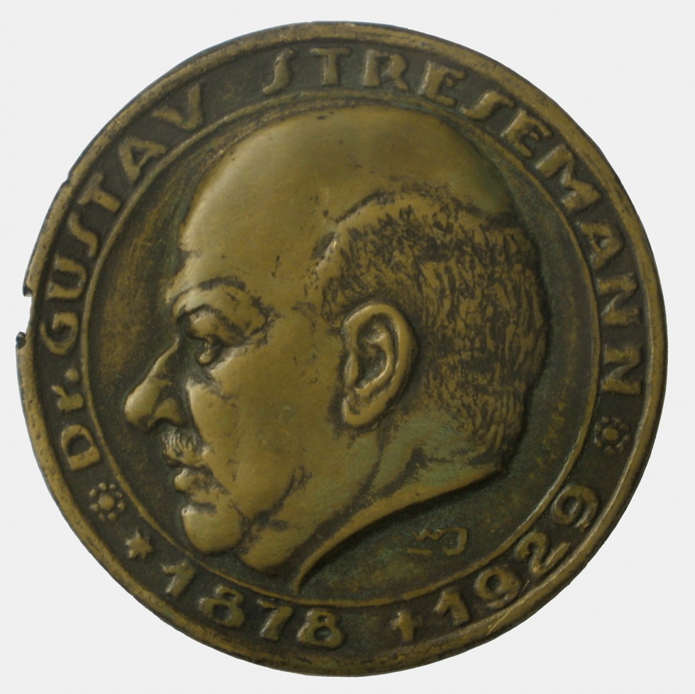Medaille Gustav Stresemann (Museen der Stadt Lüdenscheid CC BY-NC-SA)