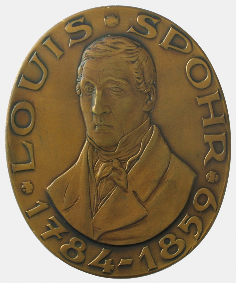 Medaille Louis Spohr / Mitteldeutscher Sängerbund, gegründet 1839 (Museen der Stadt Lüdenscheid CC BY-NC-SA)