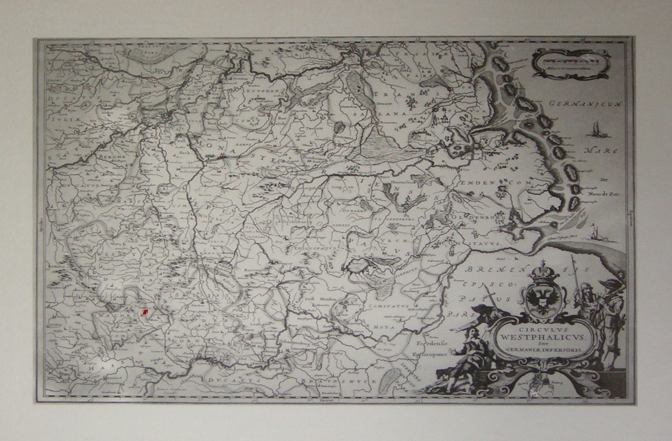 Historische Karte &quot;Circulus Westphalicus&quot; (Heimatmuseum der Stadt Marsberg CC BY-NC-SA)