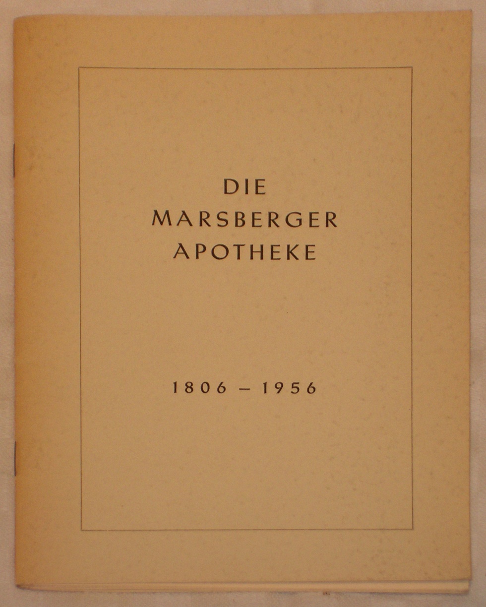 Heft, Marsberger Apotheke 1806-1956 (Heimatmuseum der Stadt Marsberg CC BY-NC-SA)