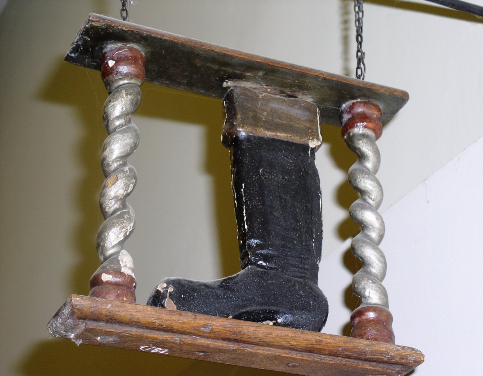 Ladenschild, Aushängeschild Schumacher (Hellweg-Museum Unna CC BY-NC-SA)