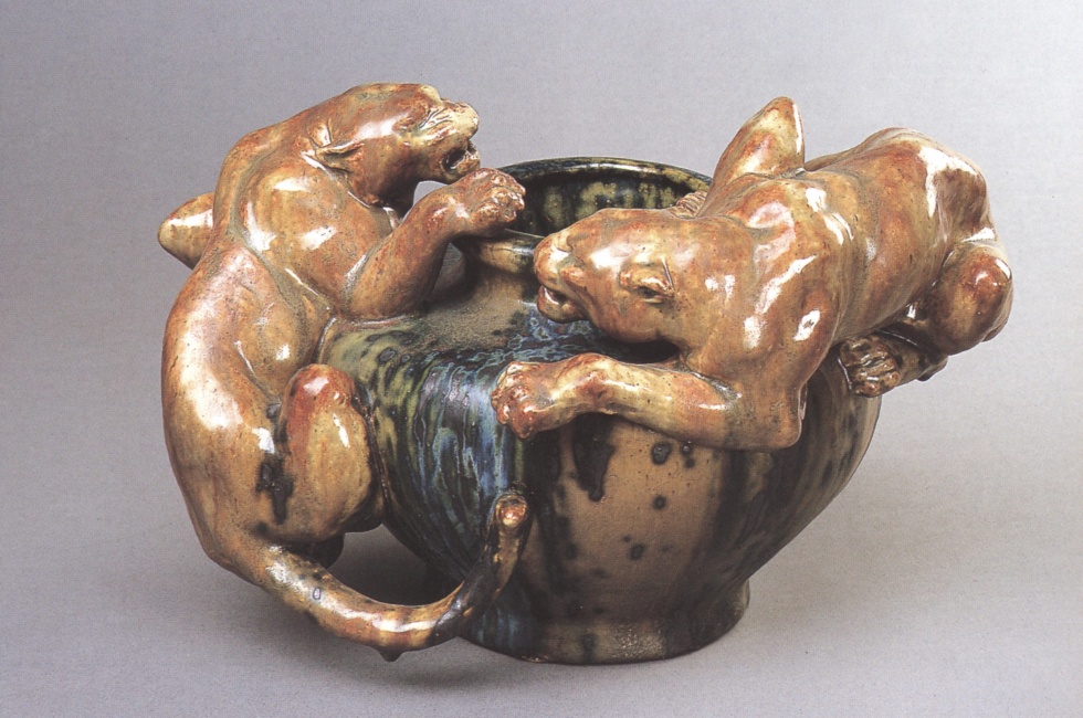 Vase mit Panthern (Museum für Kunst und Kulturgeschichte der Stadt Dortmund CC BY-NC-SA)