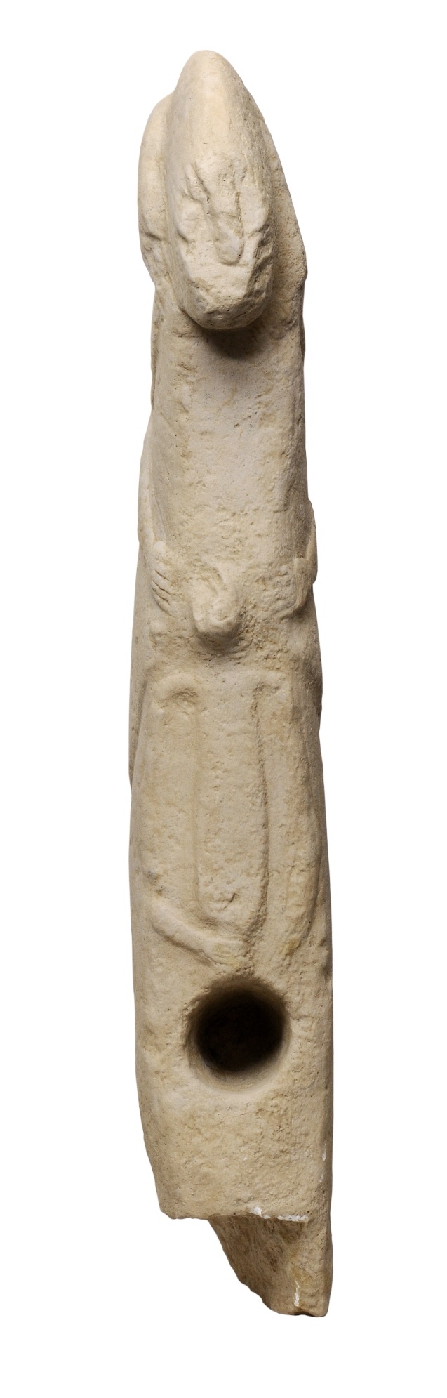Menschengestaltige frühgeschichtliche Skulptur (Archäologisches Museum der WWU Münster CC BY-NC-SA)