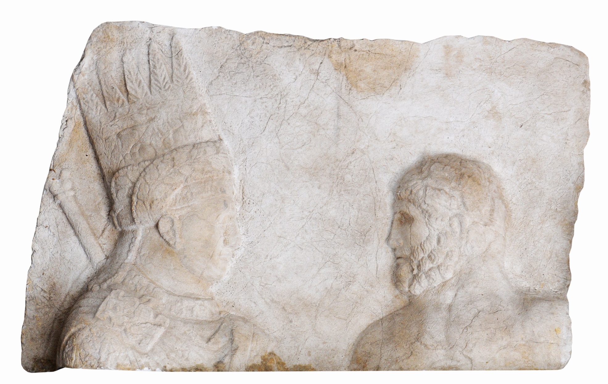 Antiochos I. und Herakles (Archäologisches Museum der WWU Münster CC BY-NC-SA)