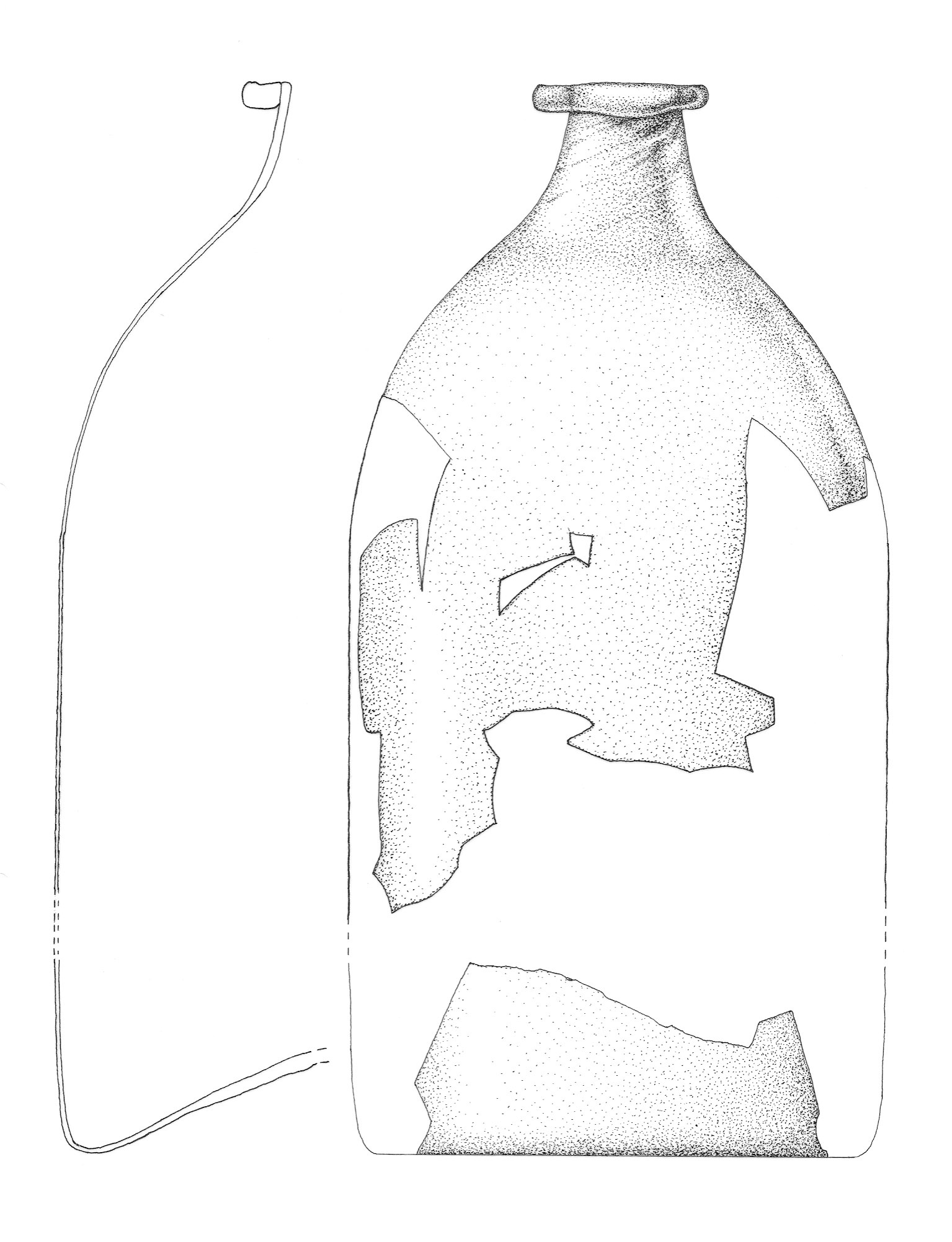 Flasche (Falkenhof-Museum Rheine CC BY-NC-SA)