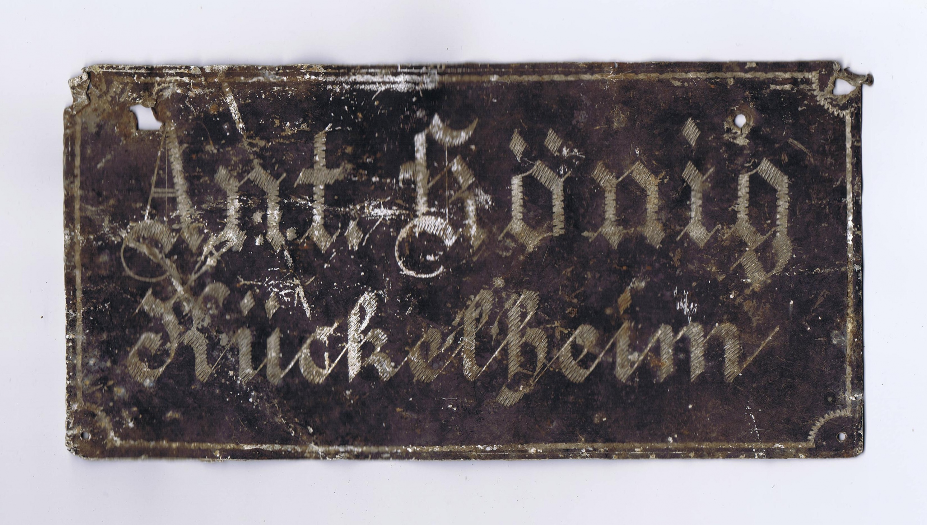 Firmenschild (DampfLand Leute - Museum Eslohe CC BY-NC-SA)