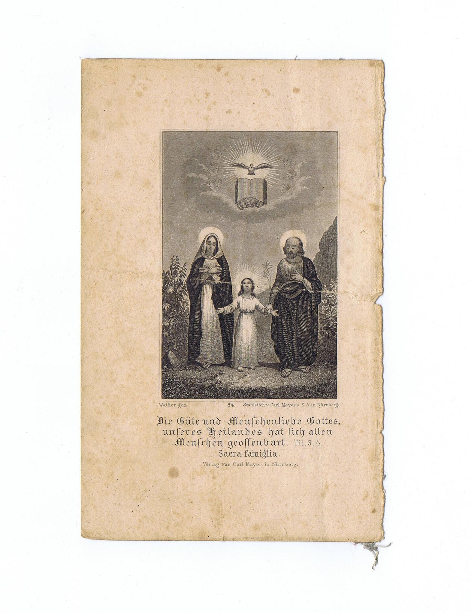Andachtsbild "Sacra Famila" (DampfLand Leute - Museum Eslohe CC BY-NC-SA)