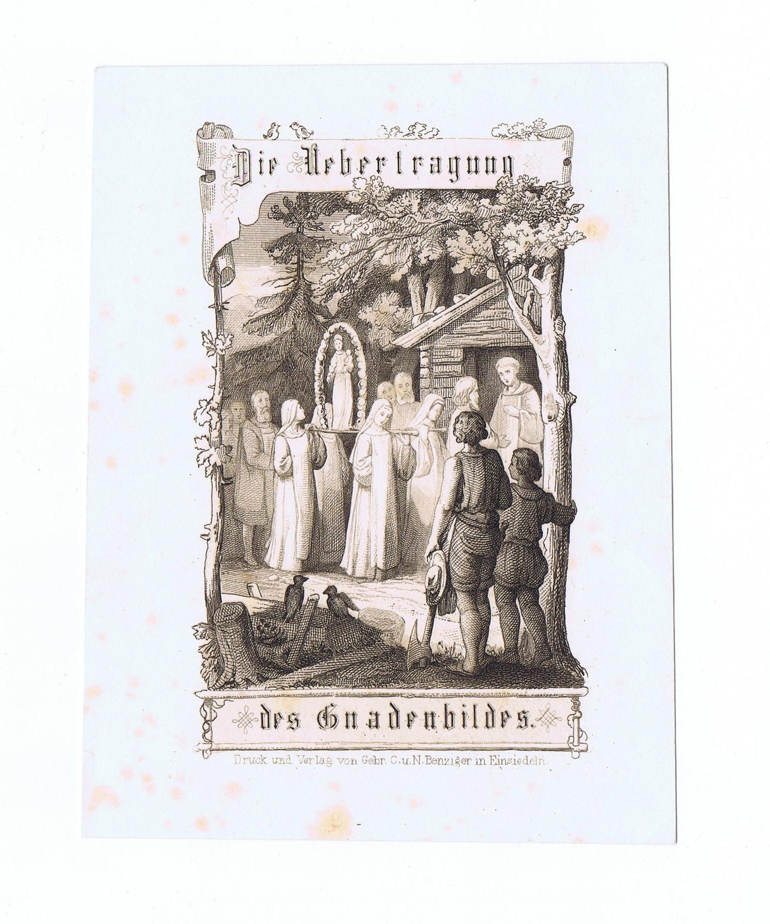 Andachtsbild "Die Uebertragung des Gnadenbildes" (DampfLand Leute - Museum Eslohe CC BY-NC-SA)