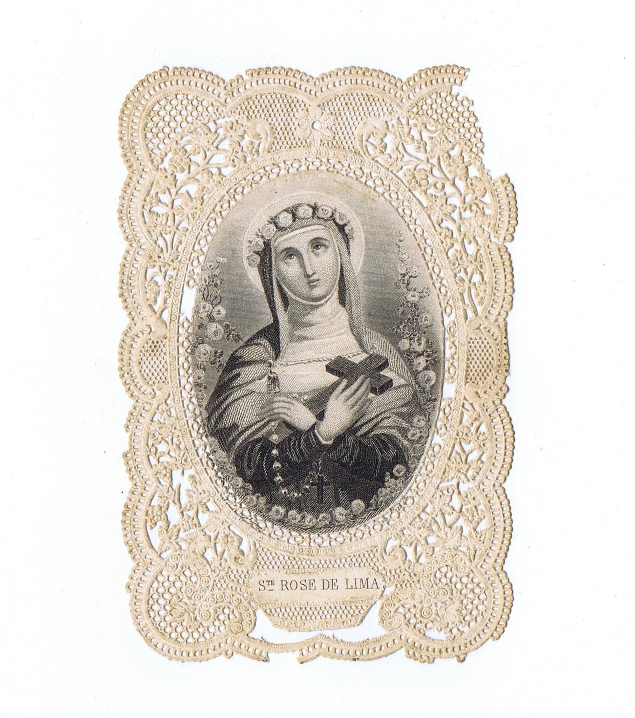 Heiligenbild "Ste Rosa de Lima " (DampfLand Leute - Museum Eslohe CC BY-NC-SA)