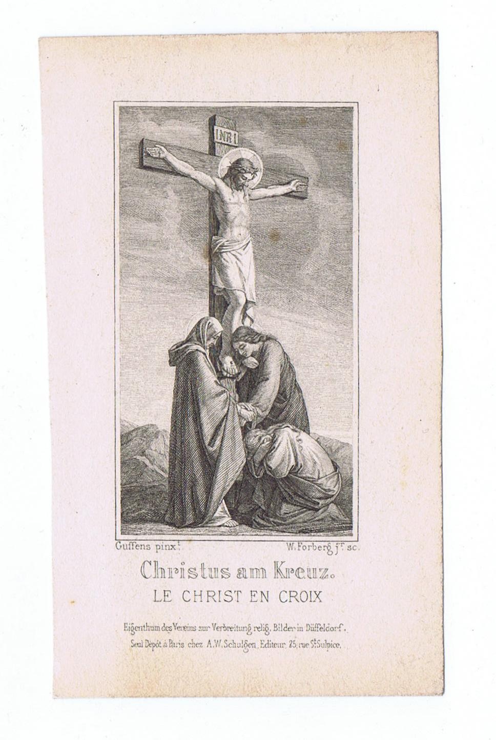 Andachtsbild " Christus am Kreuz .." (DampfLand Leute - Museum Eslohe CC BY-NC-SA)