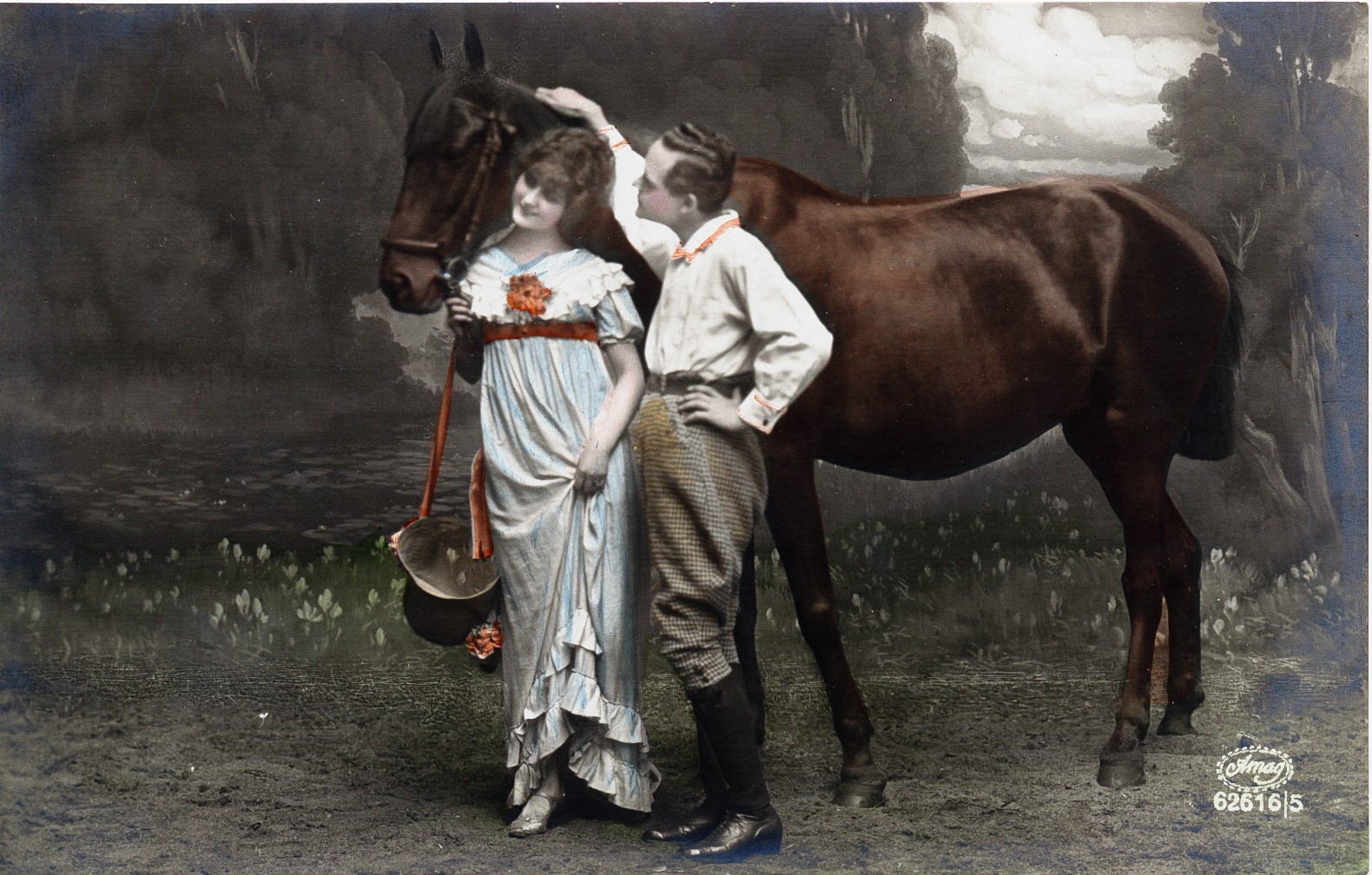 Postkarten mit Pferdemotiven (Karte 1) (Westfälisches Pferdemuseum CC BY-NC-SA)