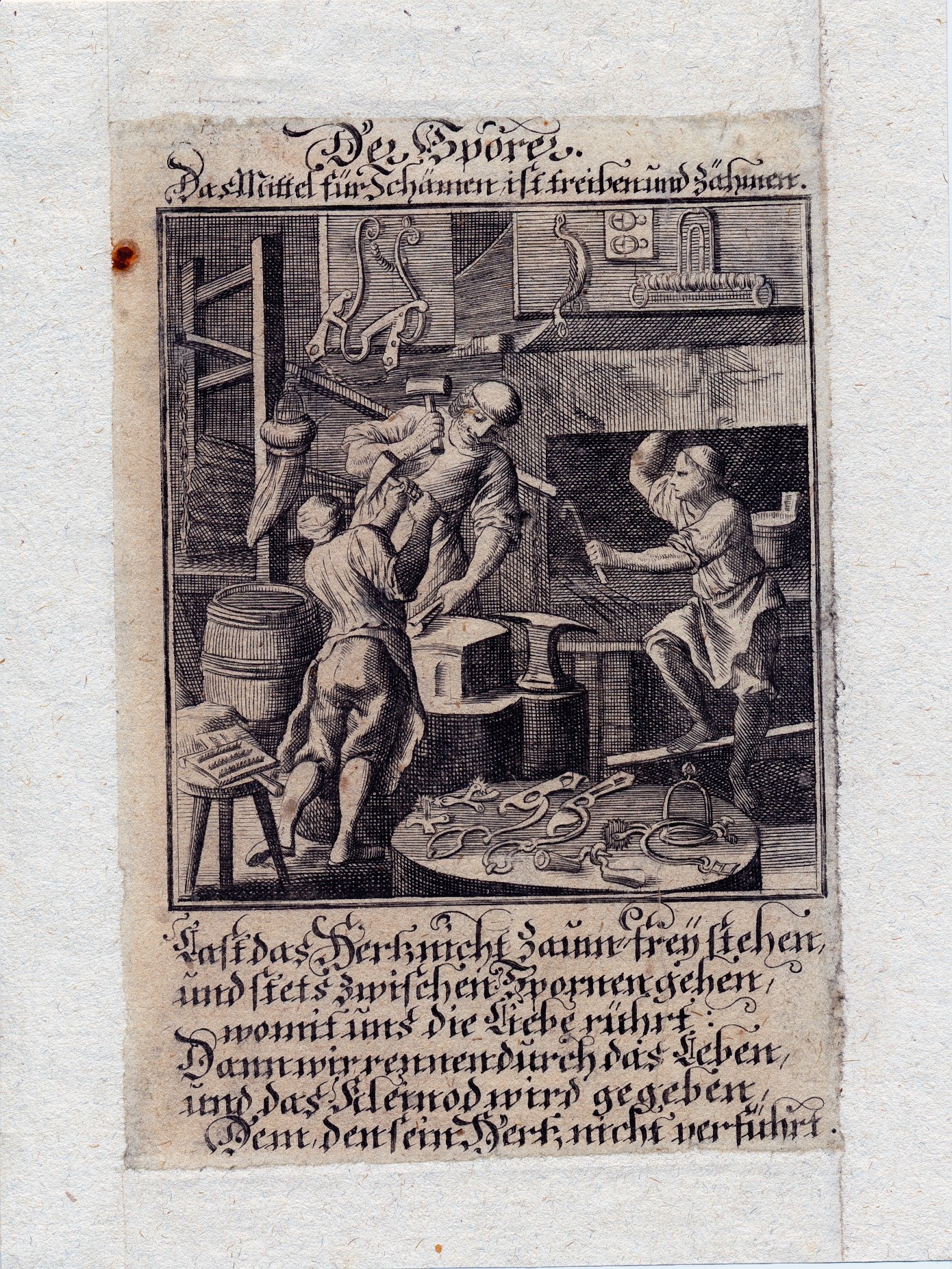 Kupferstich von Johann Christoph Weigel (?) (Westfälisches Pferdemuseum CC BY-NC-SA)