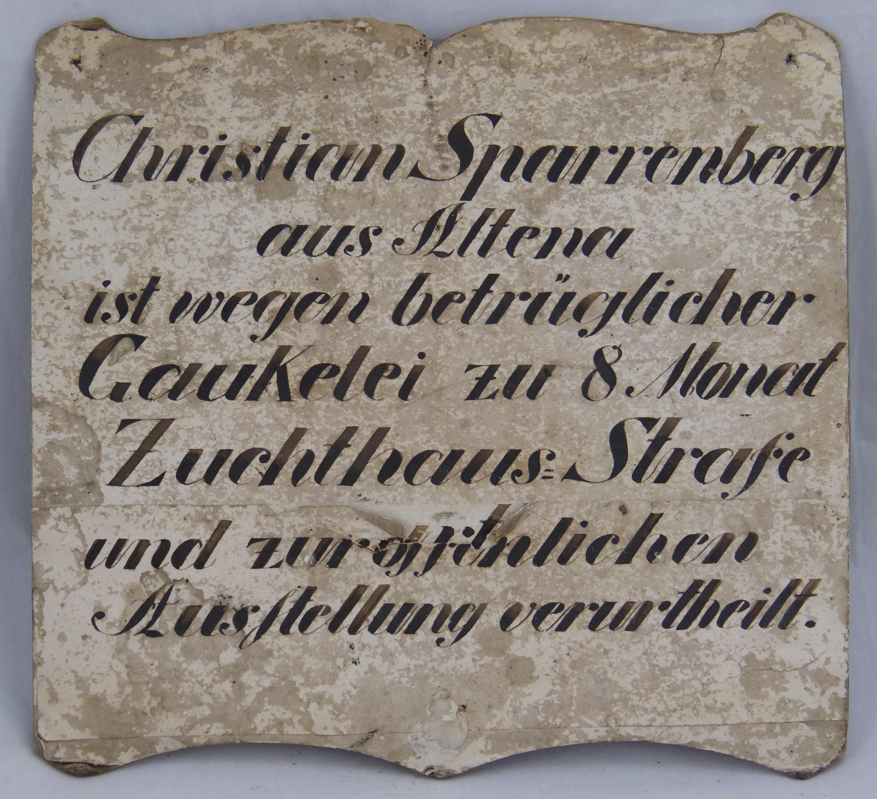 Schild (Städt. Hellweg-Museum Geseke CC BY-NC-SA)