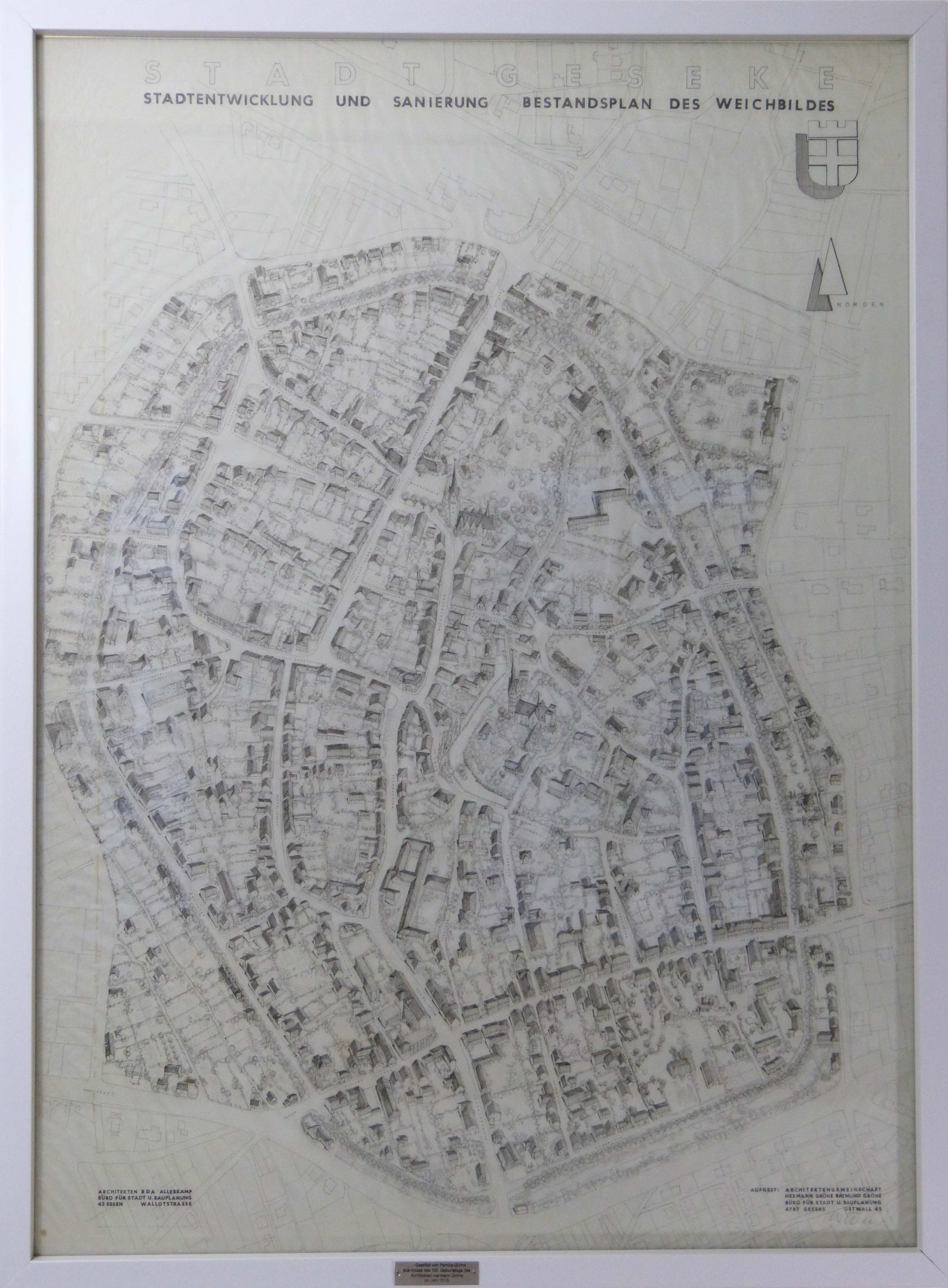 Stadtplan von Geseke (Städt. Hellweg-Museum Geseke CC BY-NC-SA)