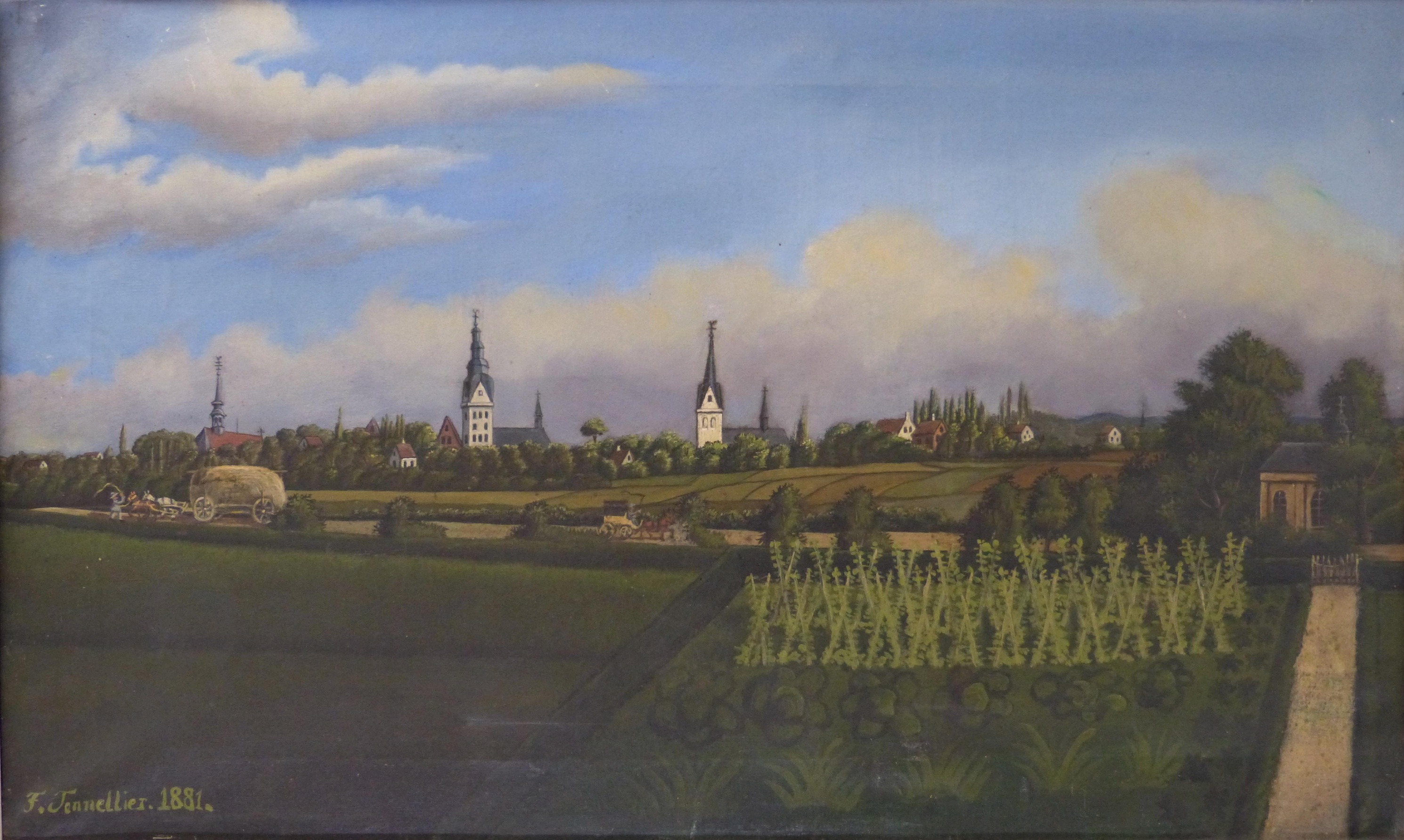 Gemälde "Ansicht von Geseke" (Städt. Hellweg-Museum Geseke CC BY-NC-SA)