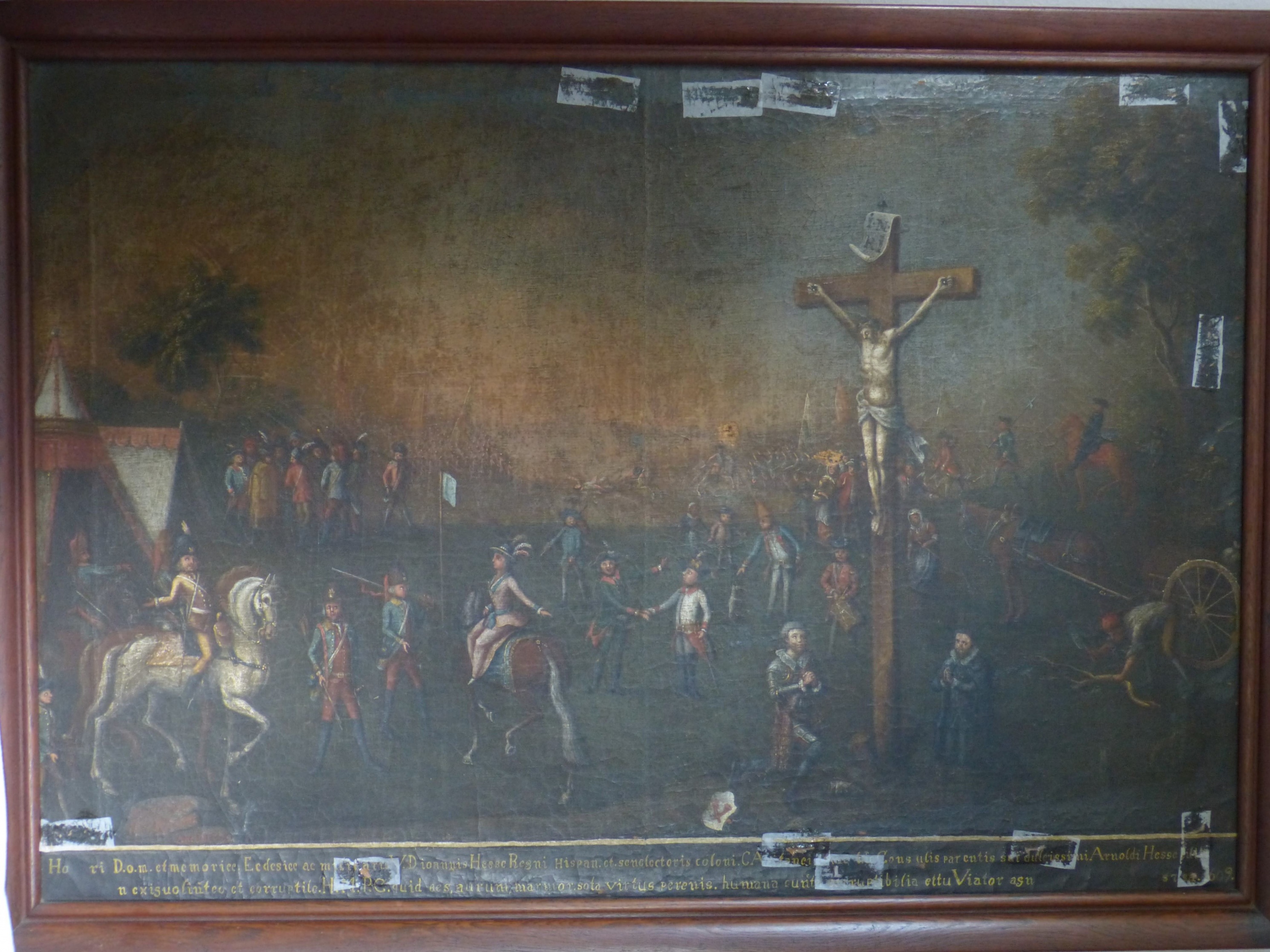 Gemälde "Schlachtengemälde" (Städt. Hellweg-Museum Geseke CC BY-NC-SA)