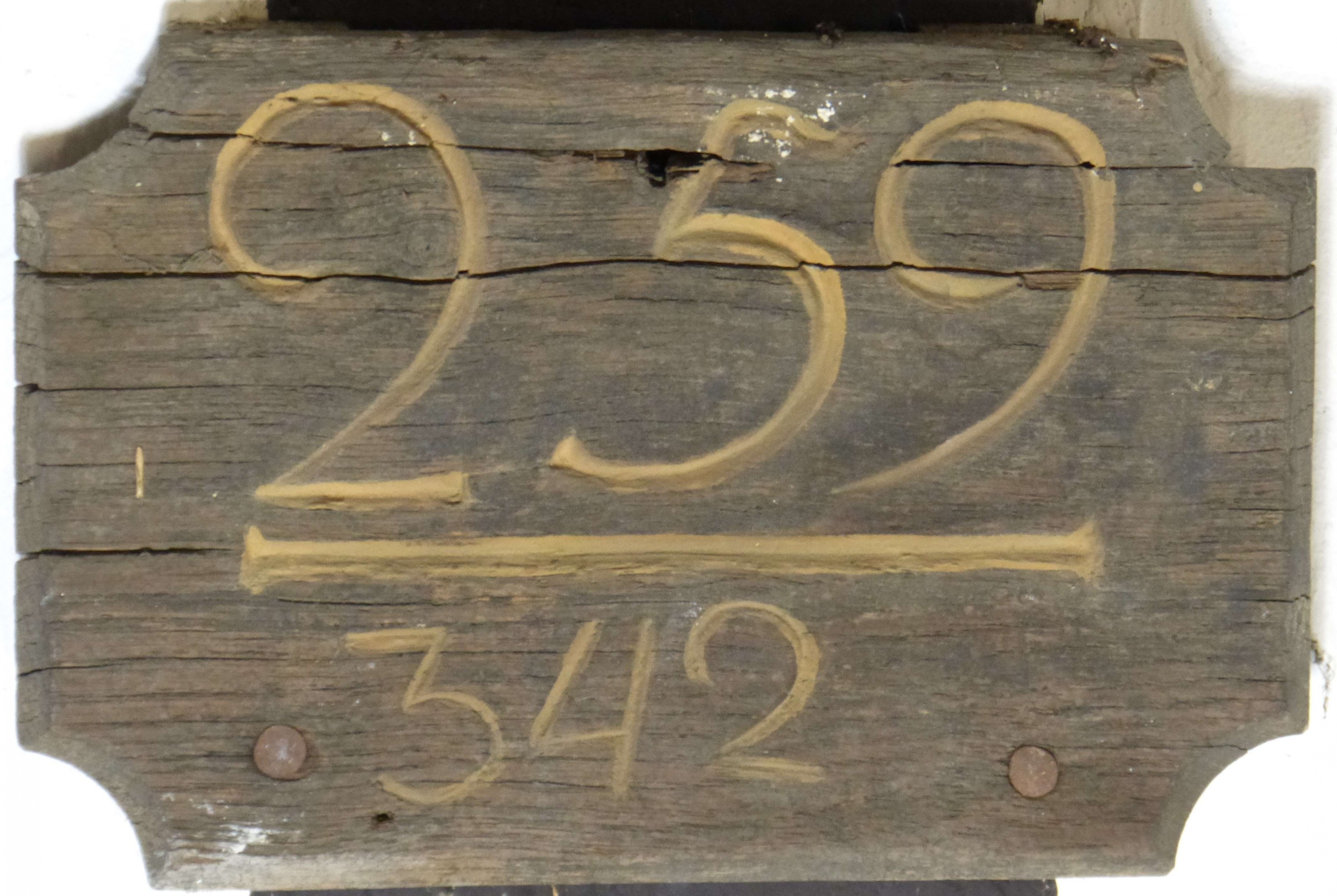 Hausnummerschild (Städt. Hellweg-Museum Geseke CC BY-NC-SA)