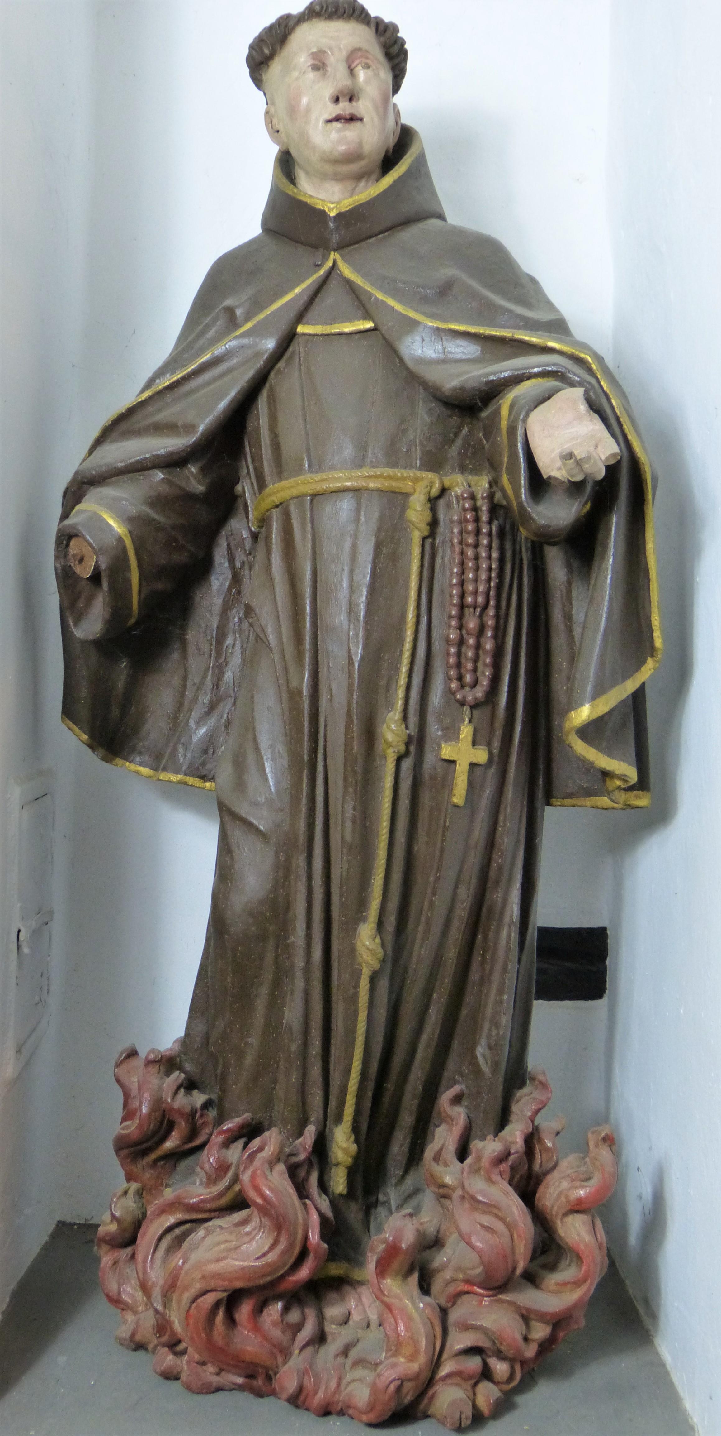 Skulptur eines Franziskanermönchs (Städt. Hellweg-Museum Geseke CC BY-NC-SA)