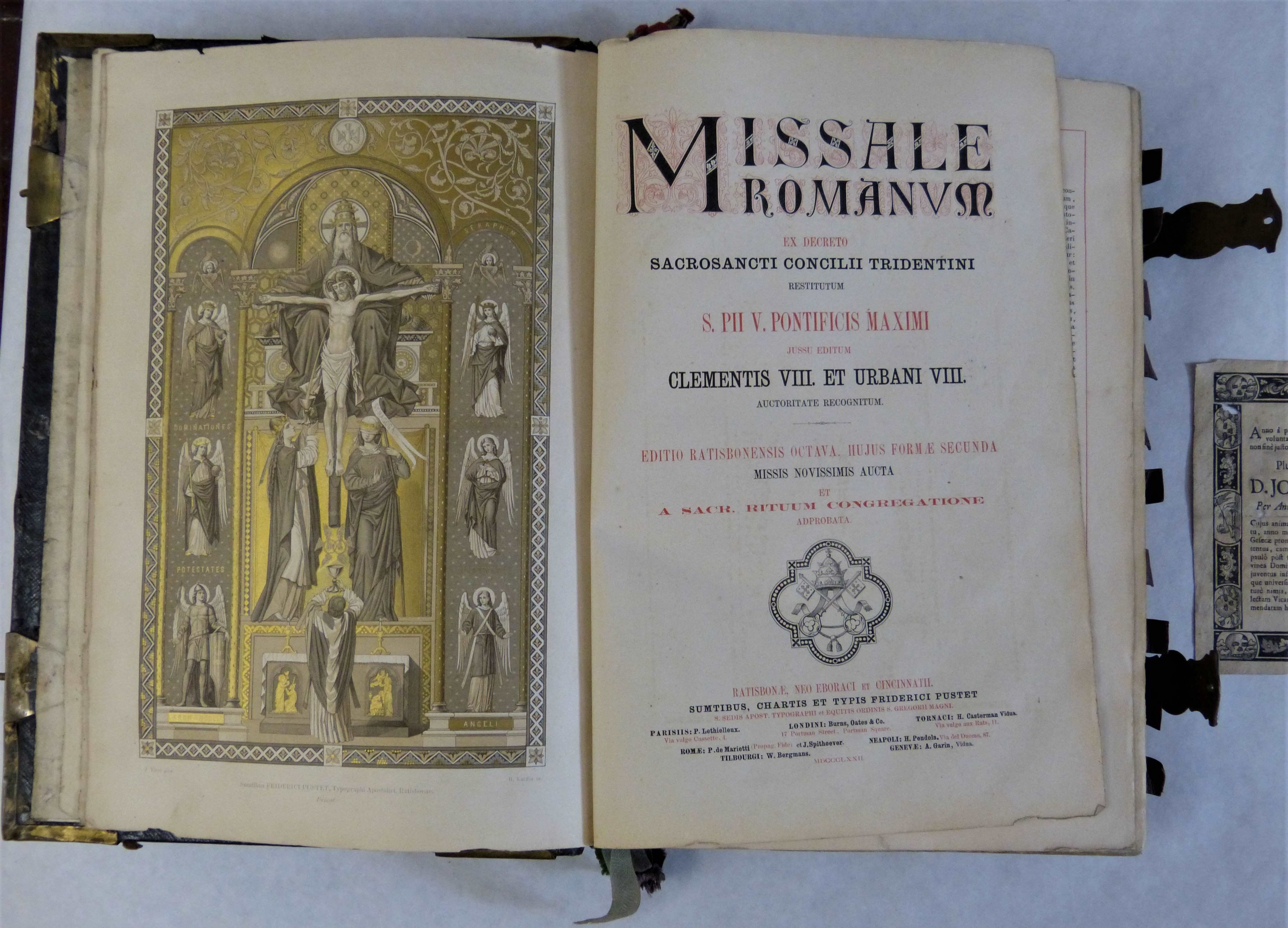 Buch "Missale Romanum" von 1872 (Städt. Hellweg-Museum Geseke CC BY-NC-SA)