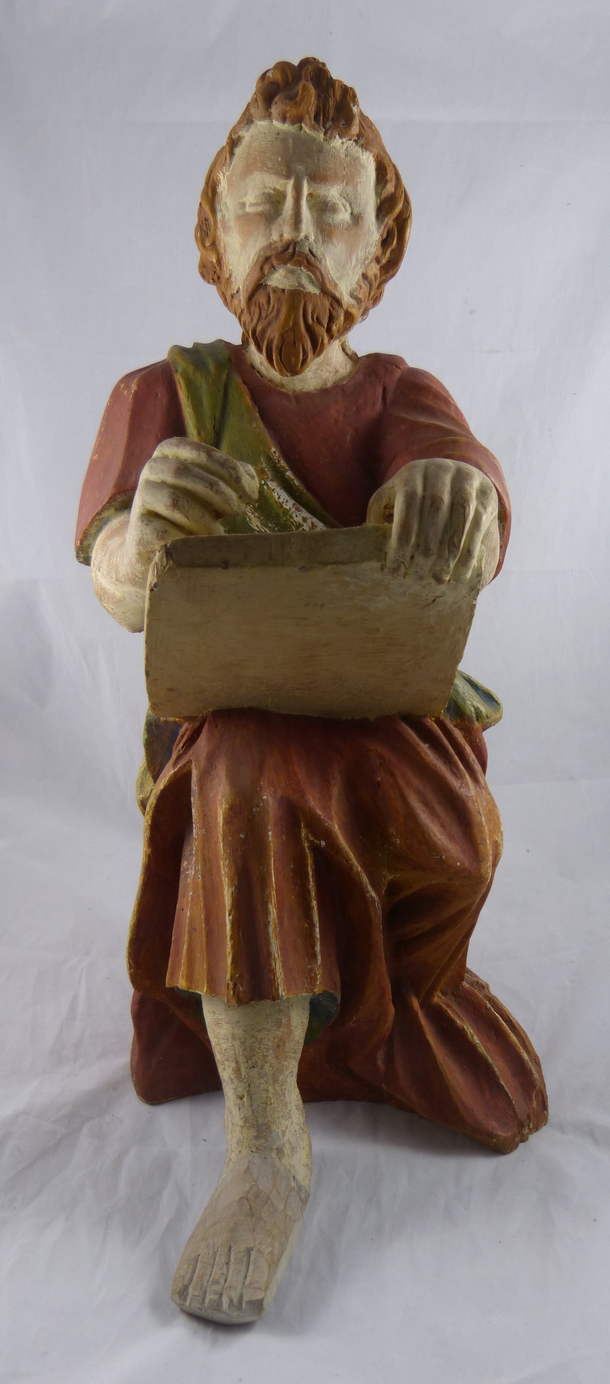 Skulptur eines Evangelisten (Städt. Hellweg-Museum Geseke CC BY-NC-SA)
