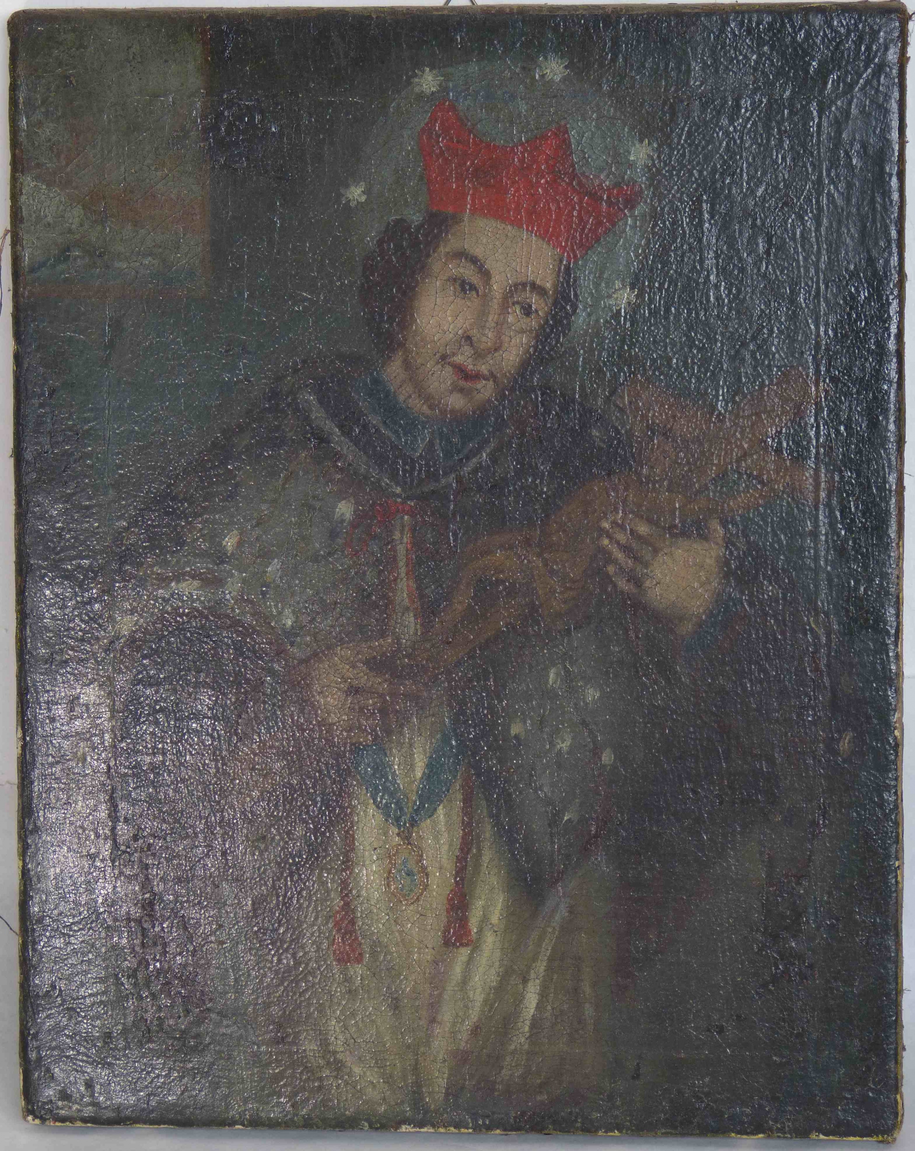 Gemälde mit einer Darstellung des Heiligen Nepomuk (Städt. Hellweg-Museum Geseke CC BY-NC-SA)